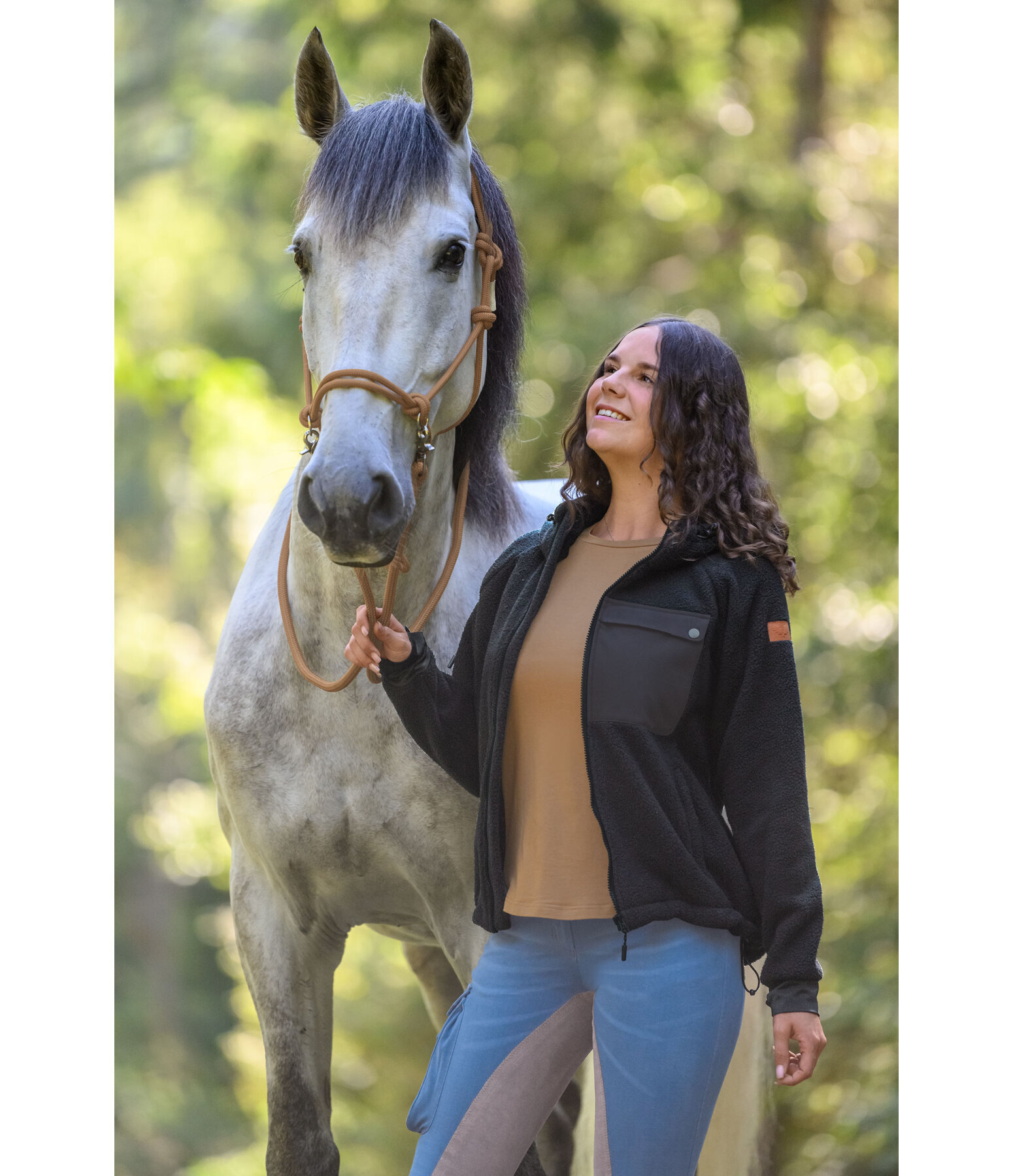Veste en sherpa � capuche  Rockies