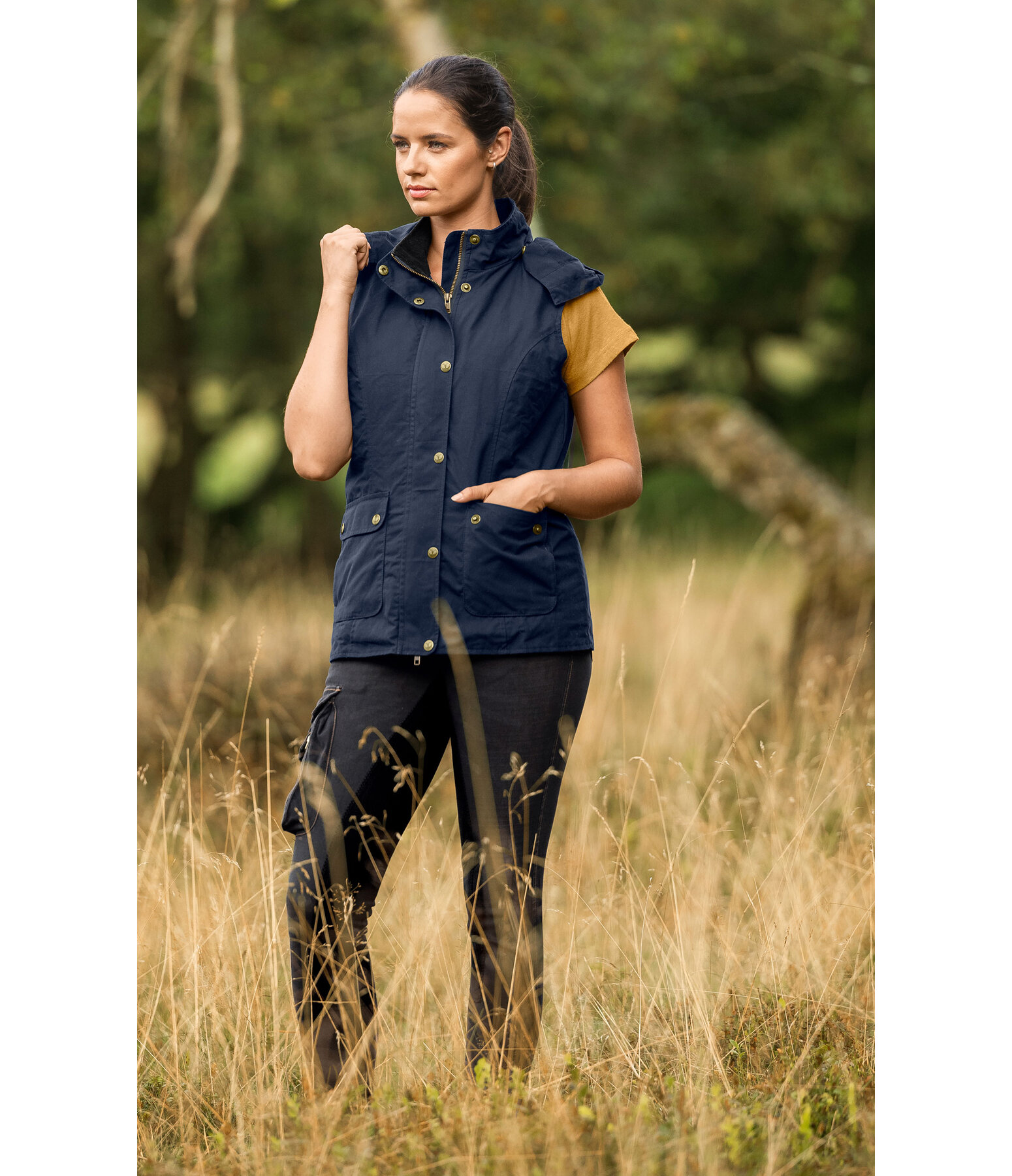 Gilet d'quitation en coton huil  Granada