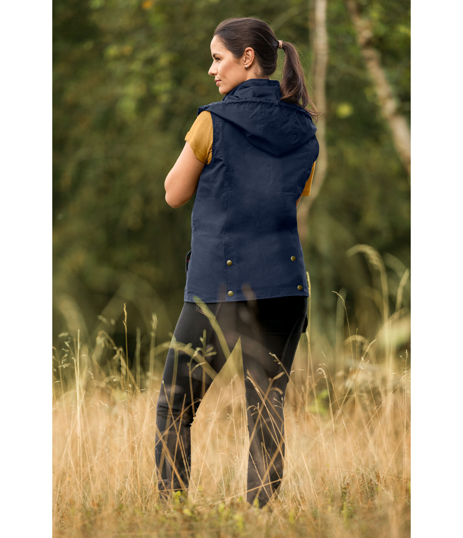 Gilet d'quitation en coton huil  Granada