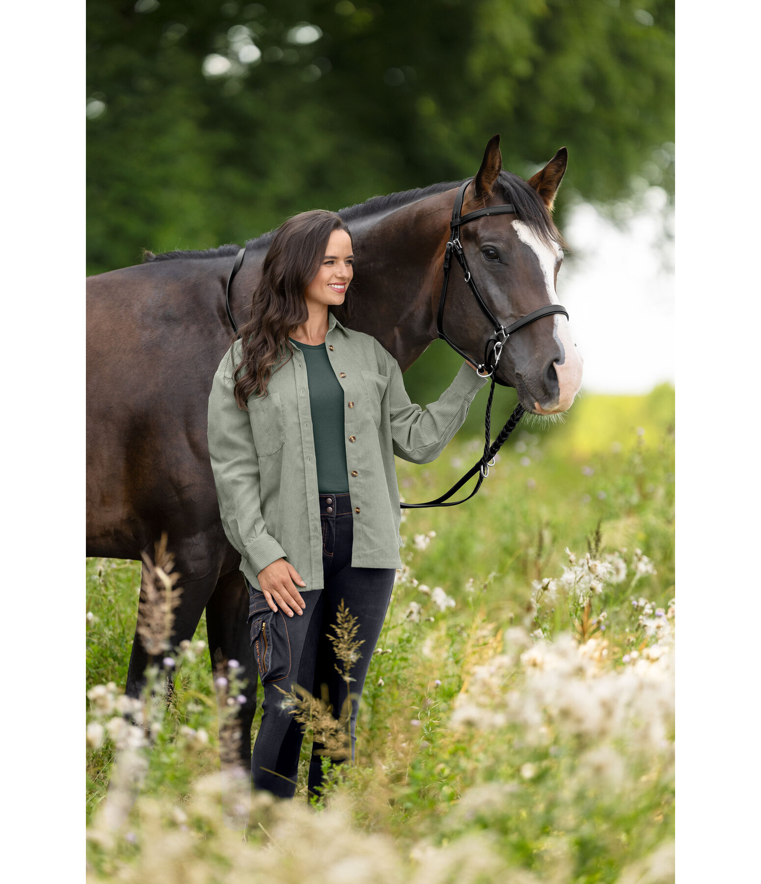 Chemise en velours c�tel�  Yoho