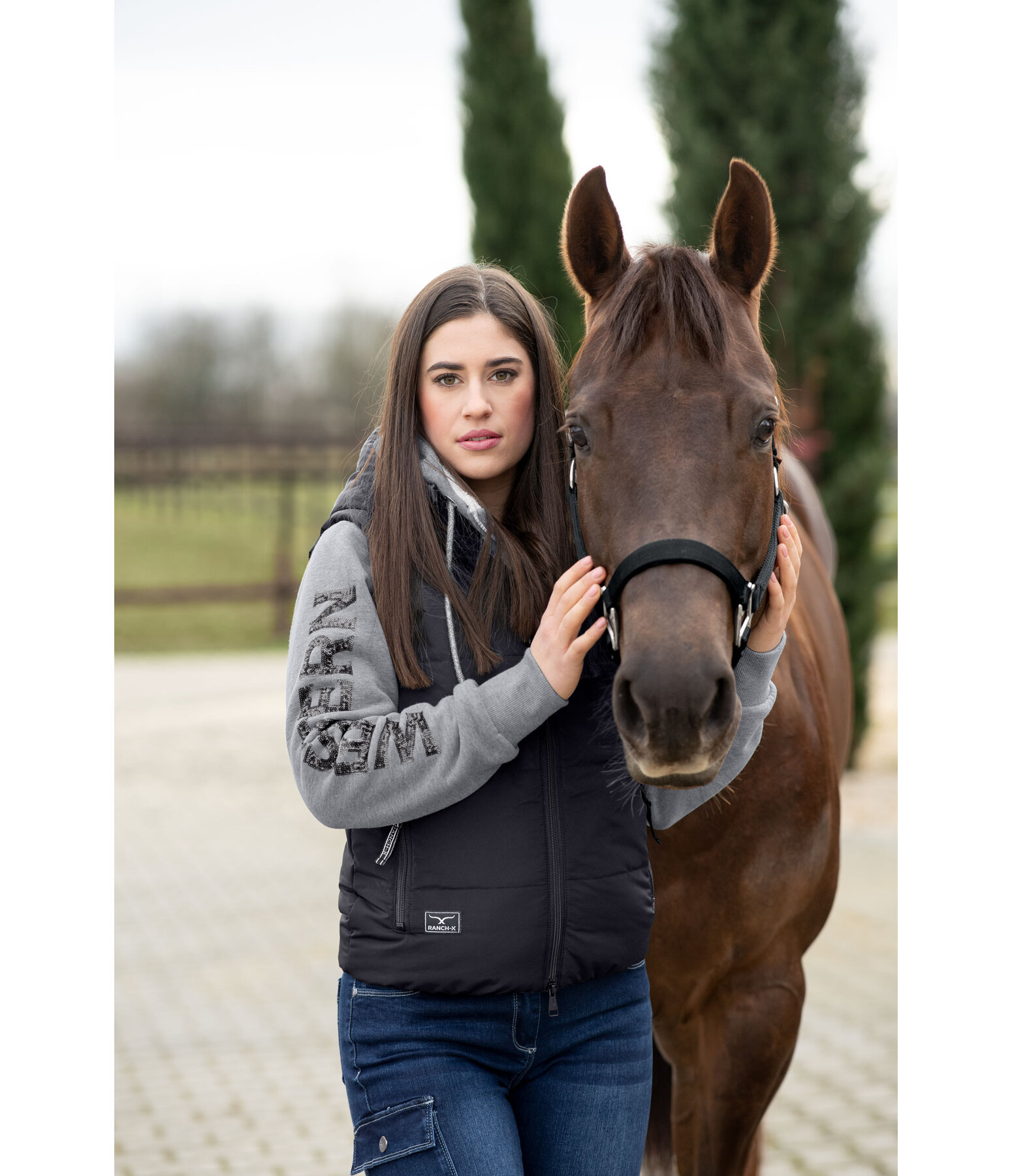 Gilet d'quitation en imitation duvet  Oakley