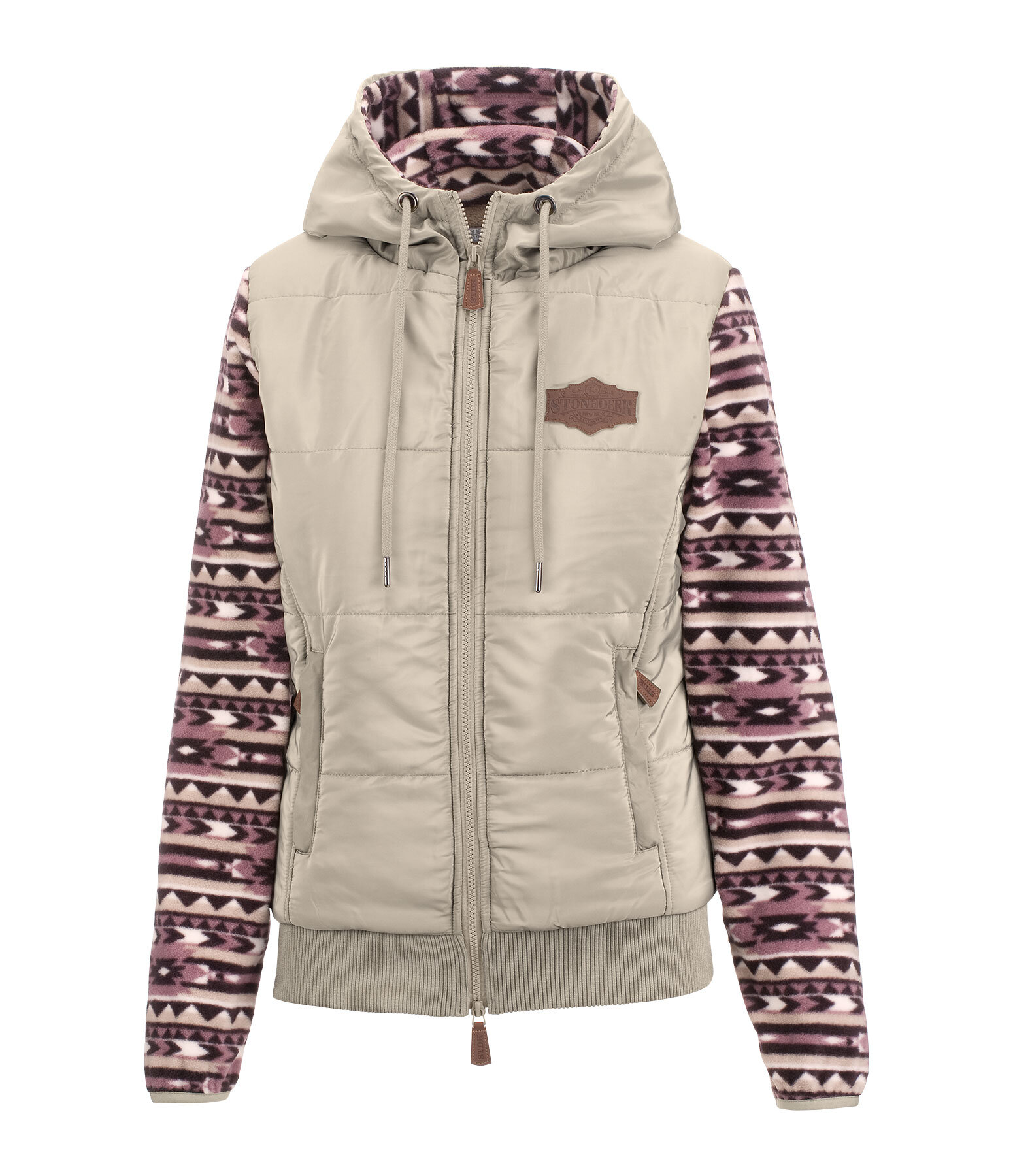 Veste bi-matire en polaire  Sally