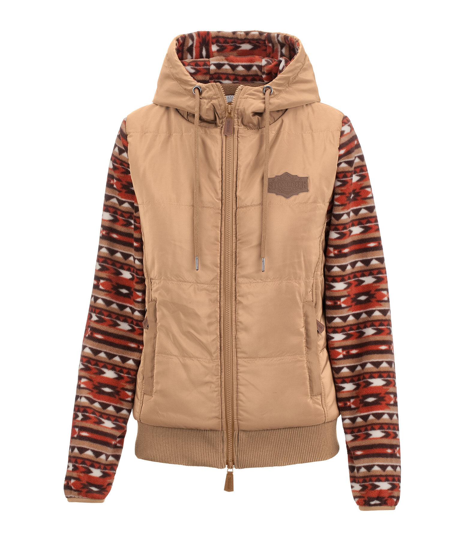 Veste bi-matire en polaire  Sally