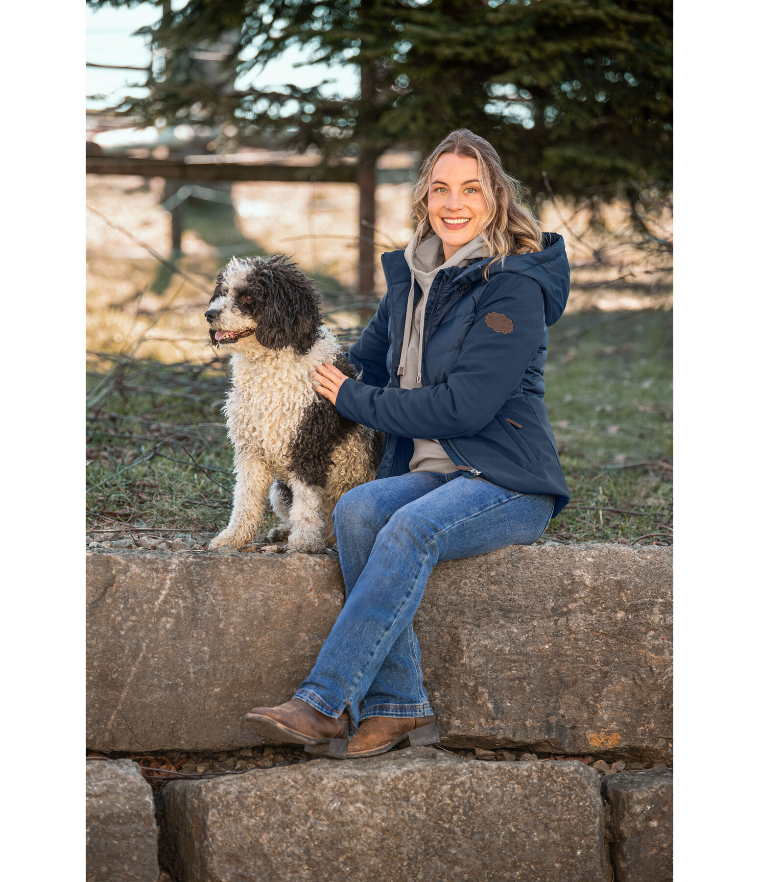 Veste d'quitation bi-matire  Jane