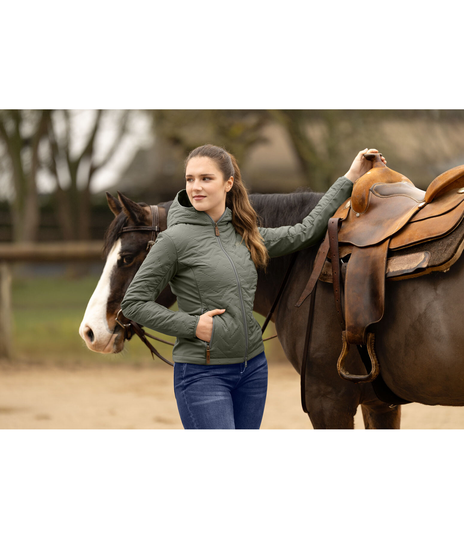 Veste matelass�e bi-mati�re  Eve