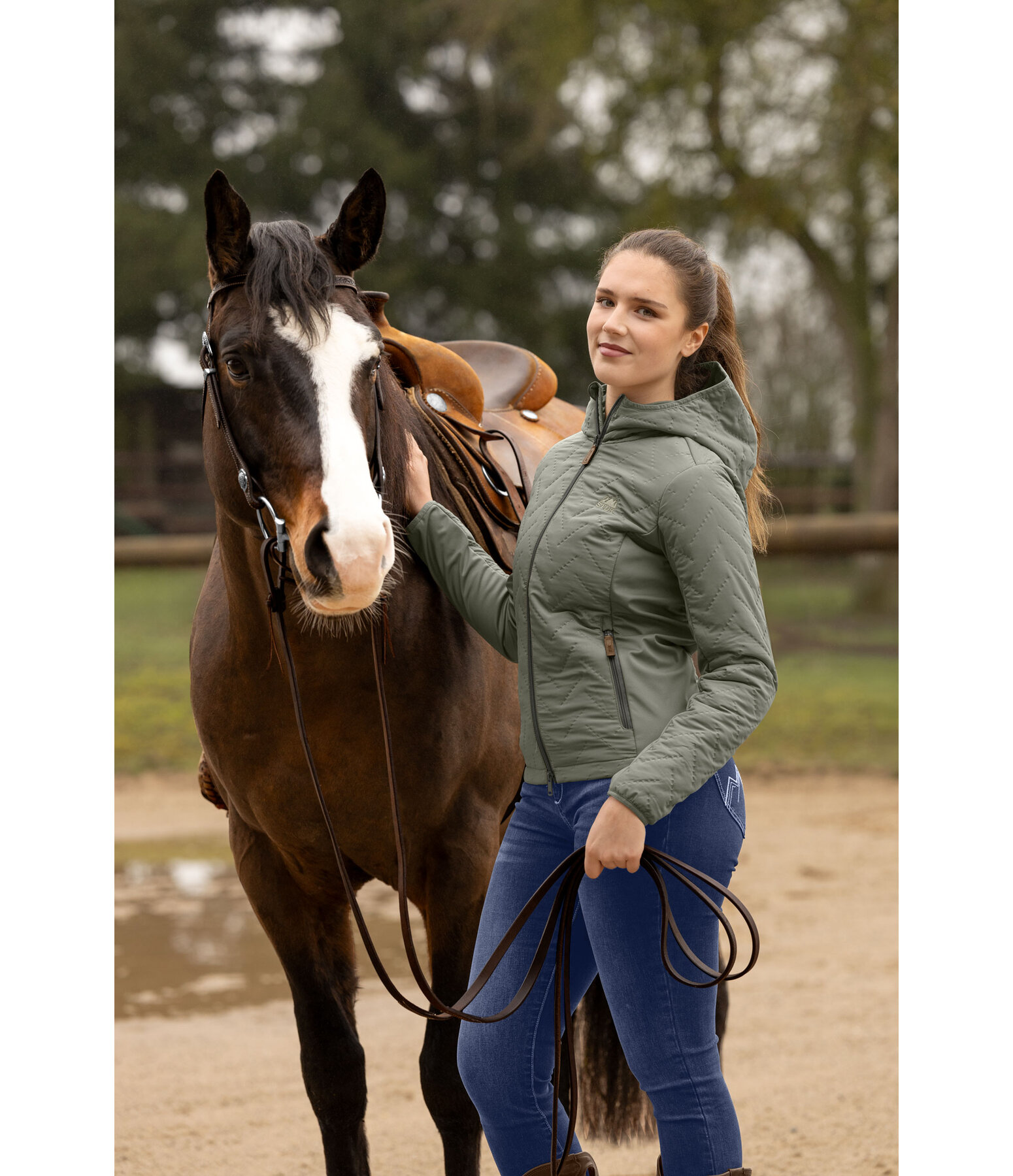 Veste matelass�e bi-mati�re  Eve