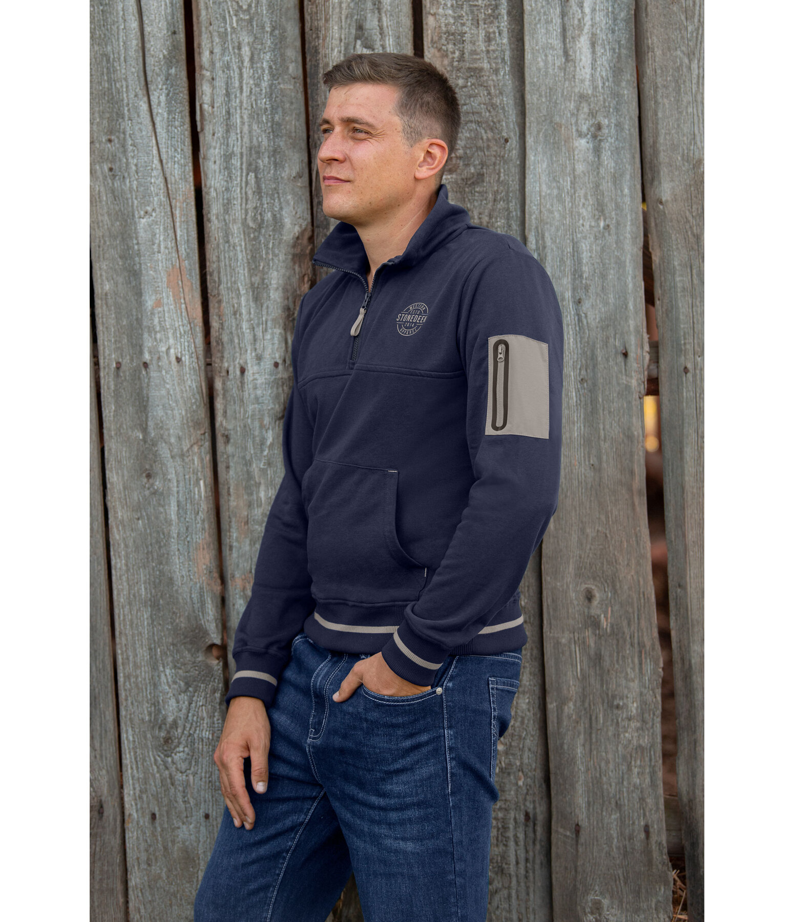 Sweat  col zipp homme  Zach