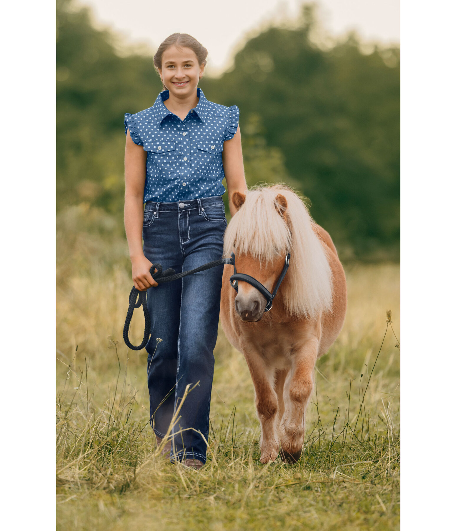 Jeans d'quitation western enfant  Stella