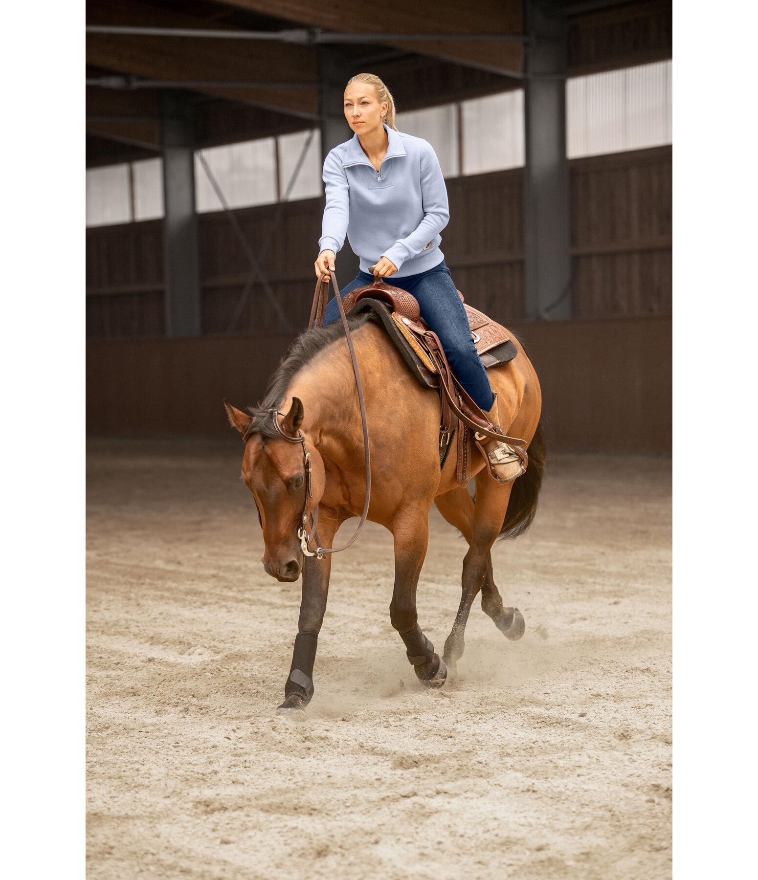 Pullover � col zipp�  Reign