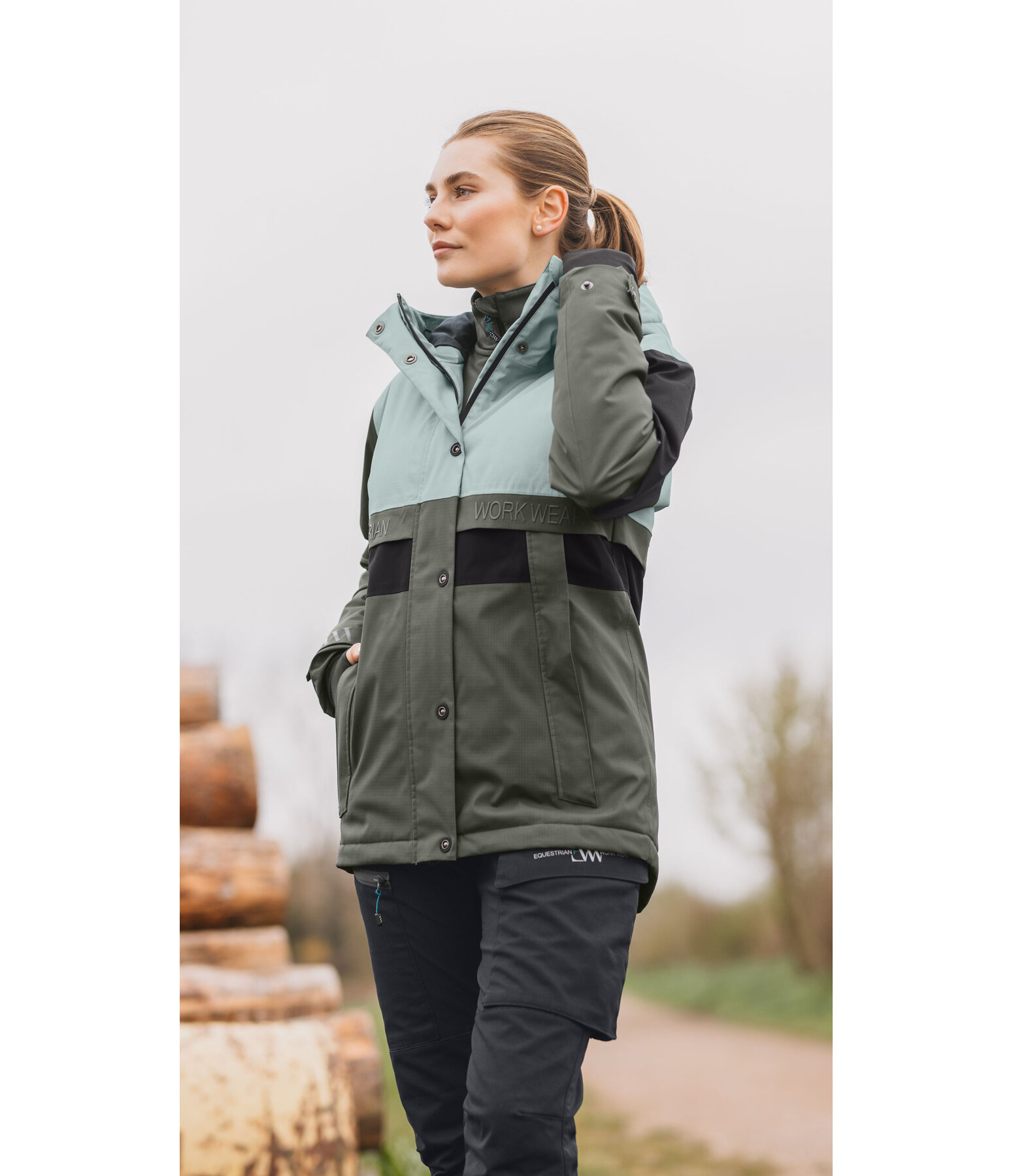 Veste d'extrieur d'hiver  capuche