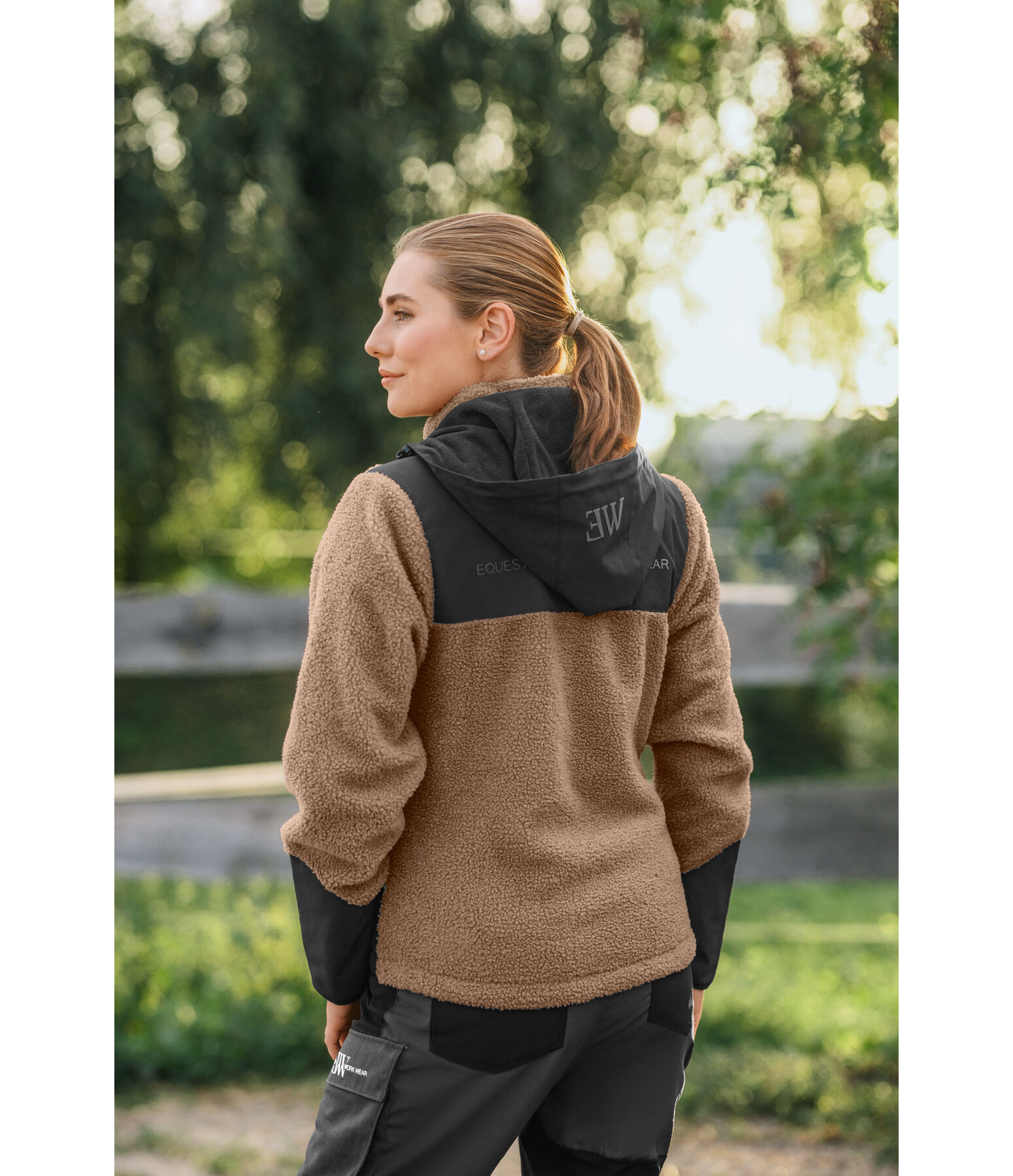 Sweat � capuche en polaire sherpa avec capuche amovible