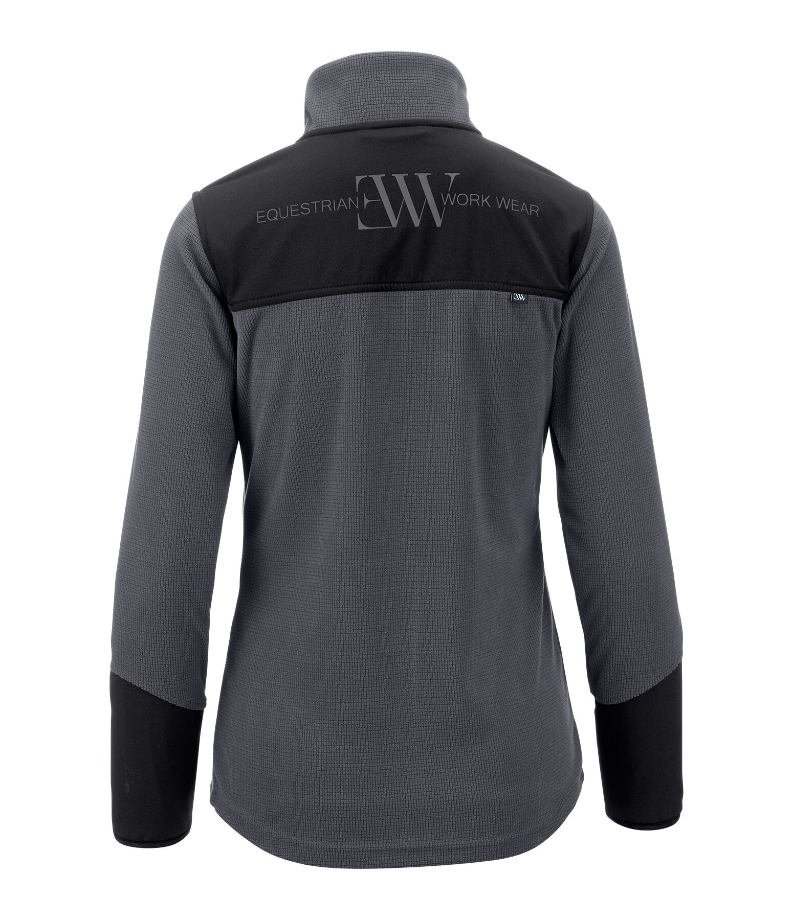 Veste bi-mati�re en polaire nid d'abeille  Waffle