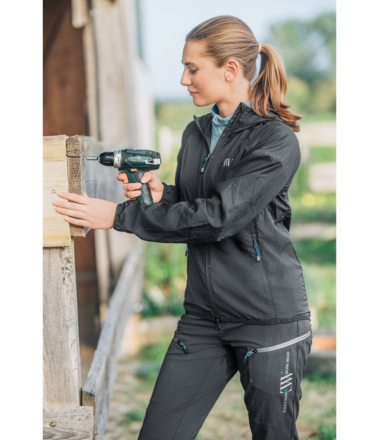 Veste coupe-vent repliable