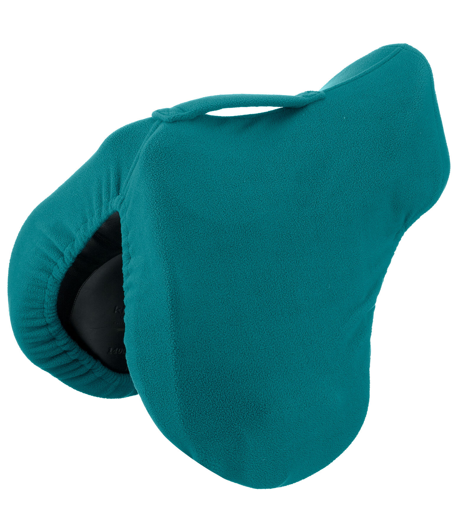 Housse de selle en polaire avec passant de sangle