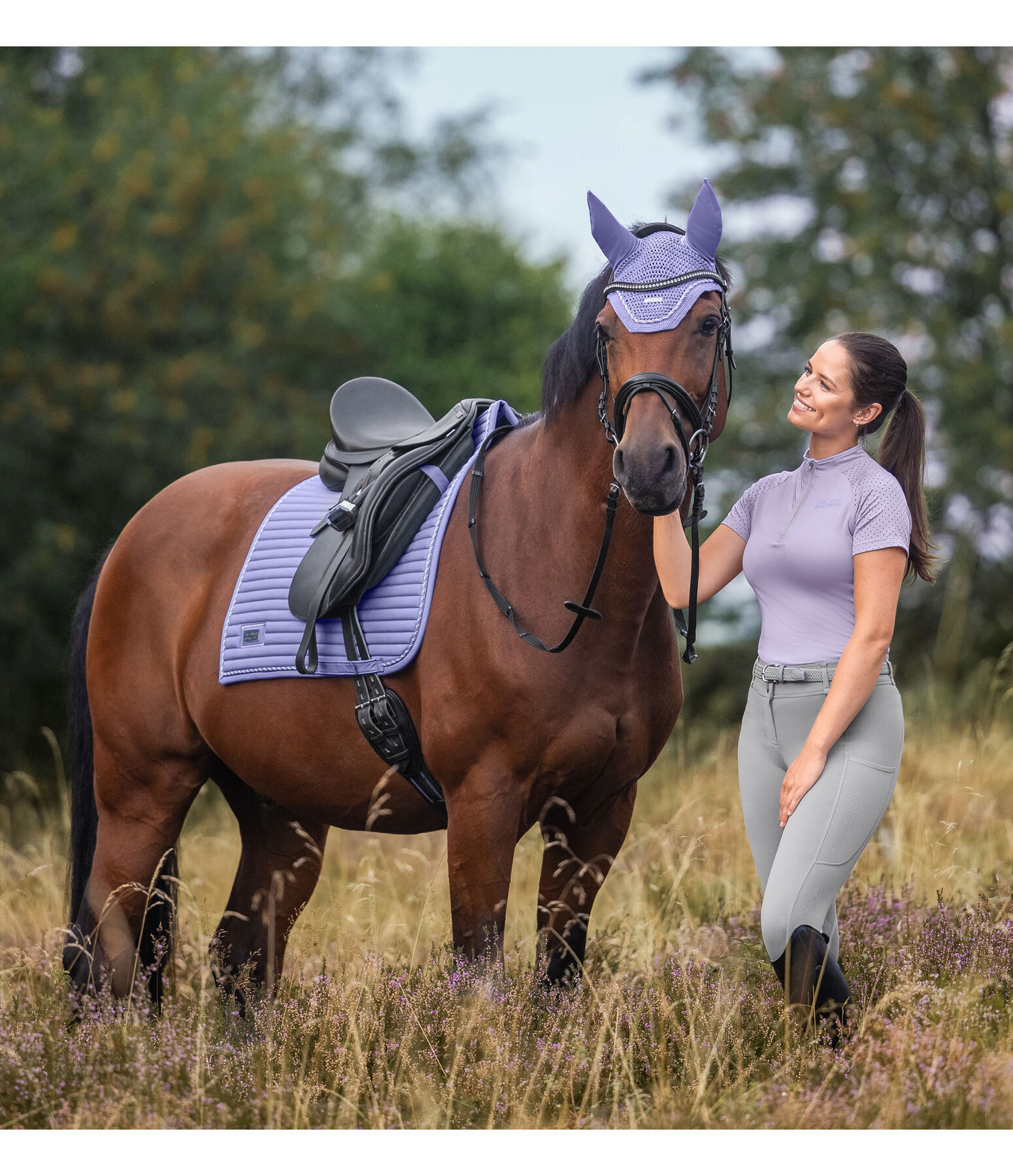 Tapis de selle  Sophistication avec passants de contre-sanglons