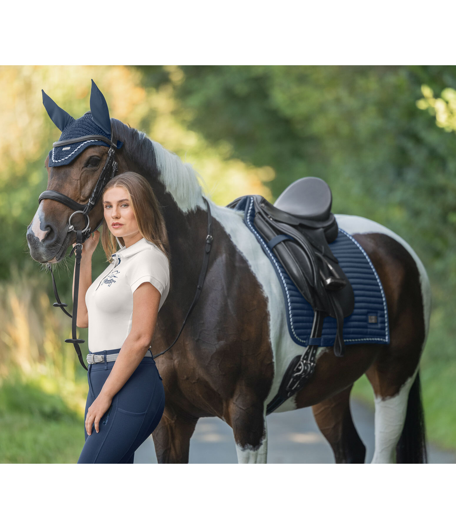 Tapis de selle  Sophistication avec passants de contre-sanglons