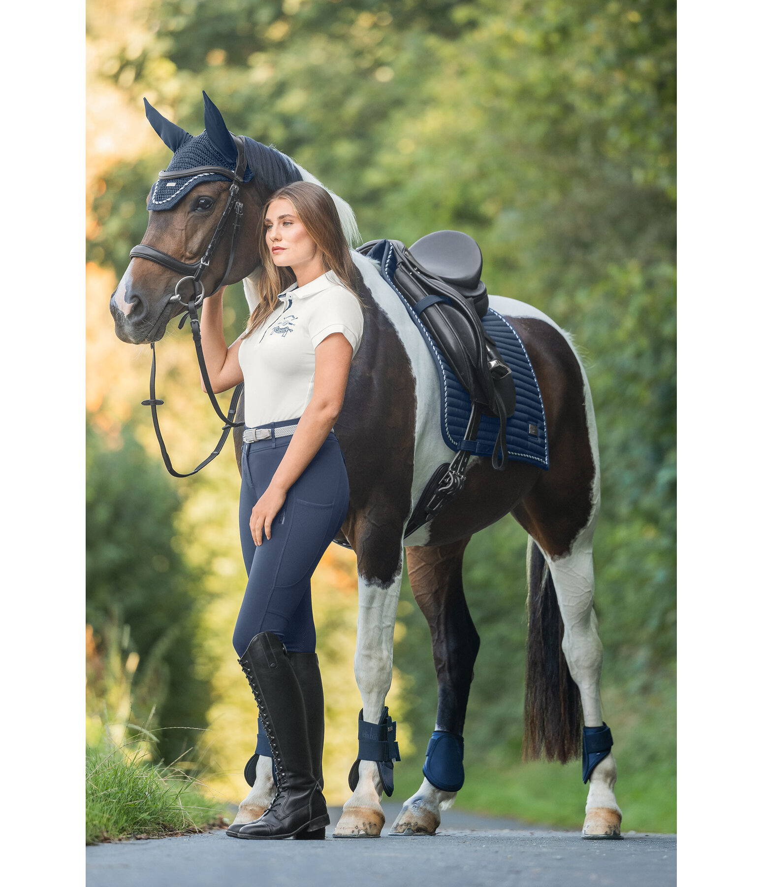 Tapis de selle  Sophistication avec passants de contre-sanglons