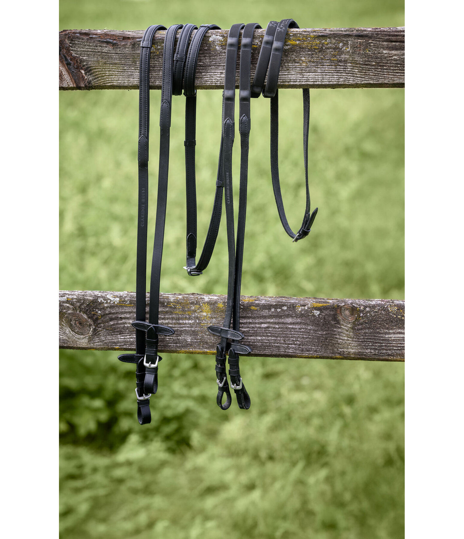 Rnes en cuir et caoutchouc antidrapant avec arrtoirs