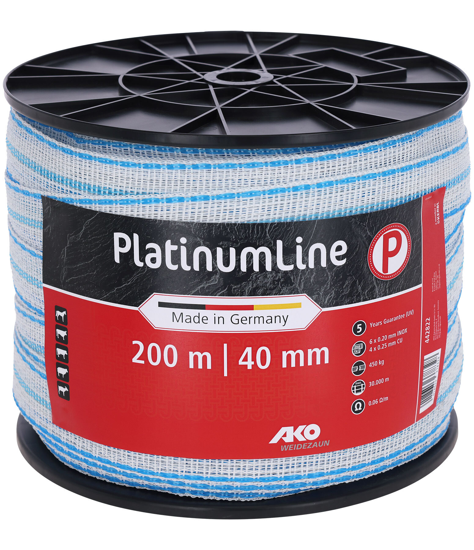 Ruban de cl�ture 200 m / 40 mm  PlatiniumLine