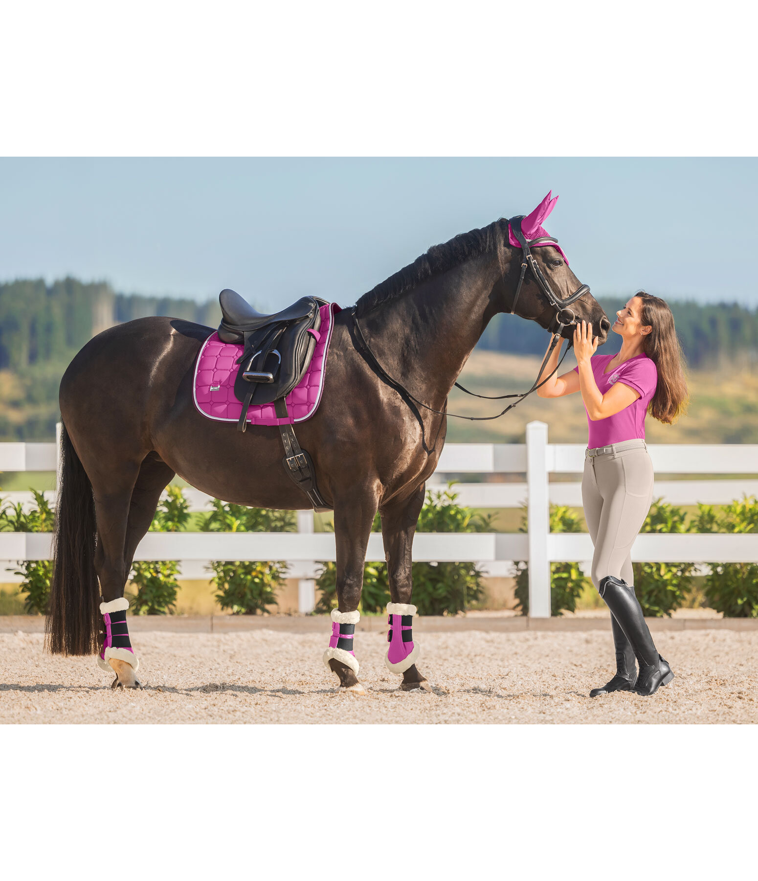 Gutres de dressage en polaire Teddy  Essential (antrieurs)