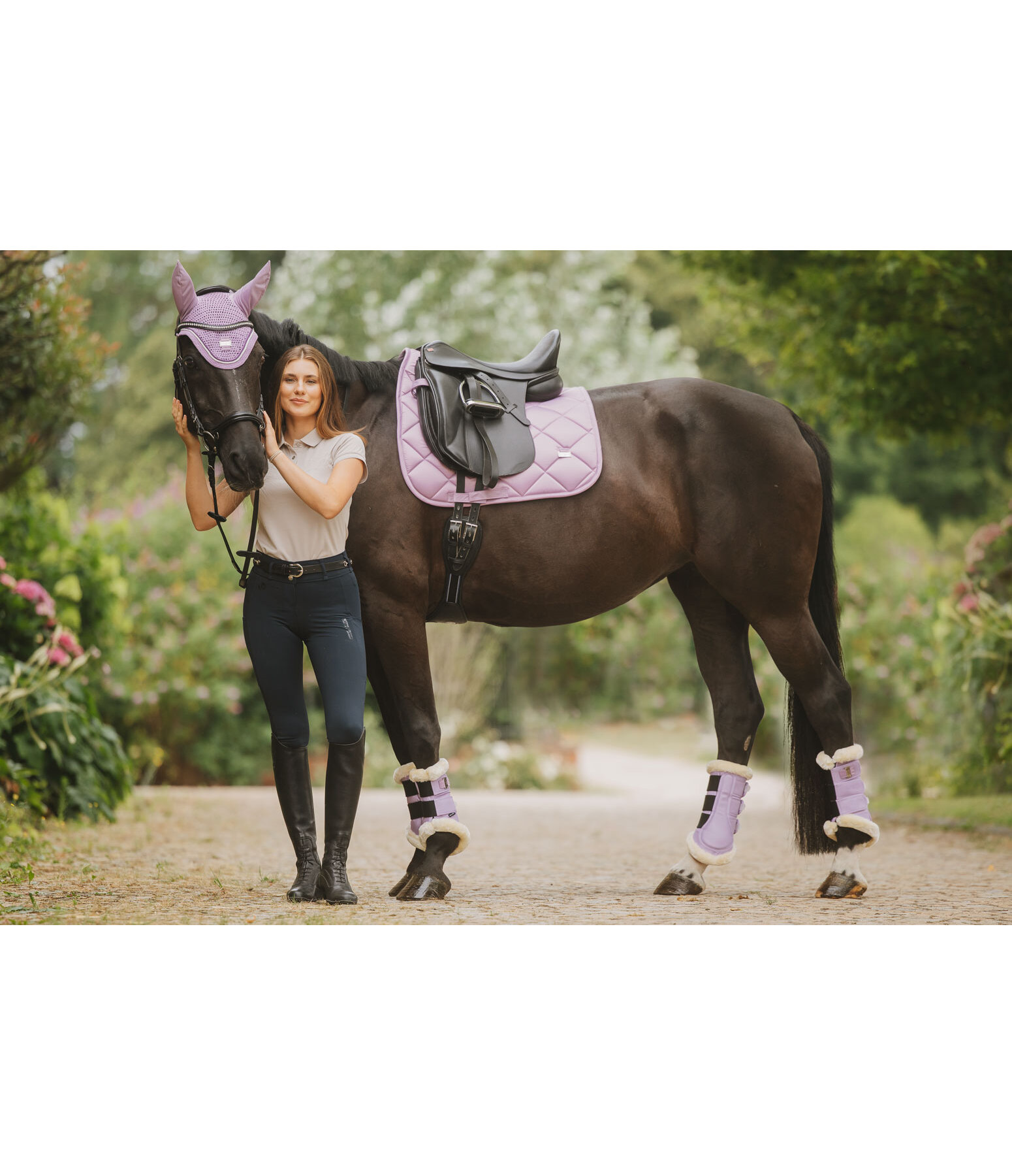 Gu�tres de dressage en polaire Teddy  Essential (post�rieurs)