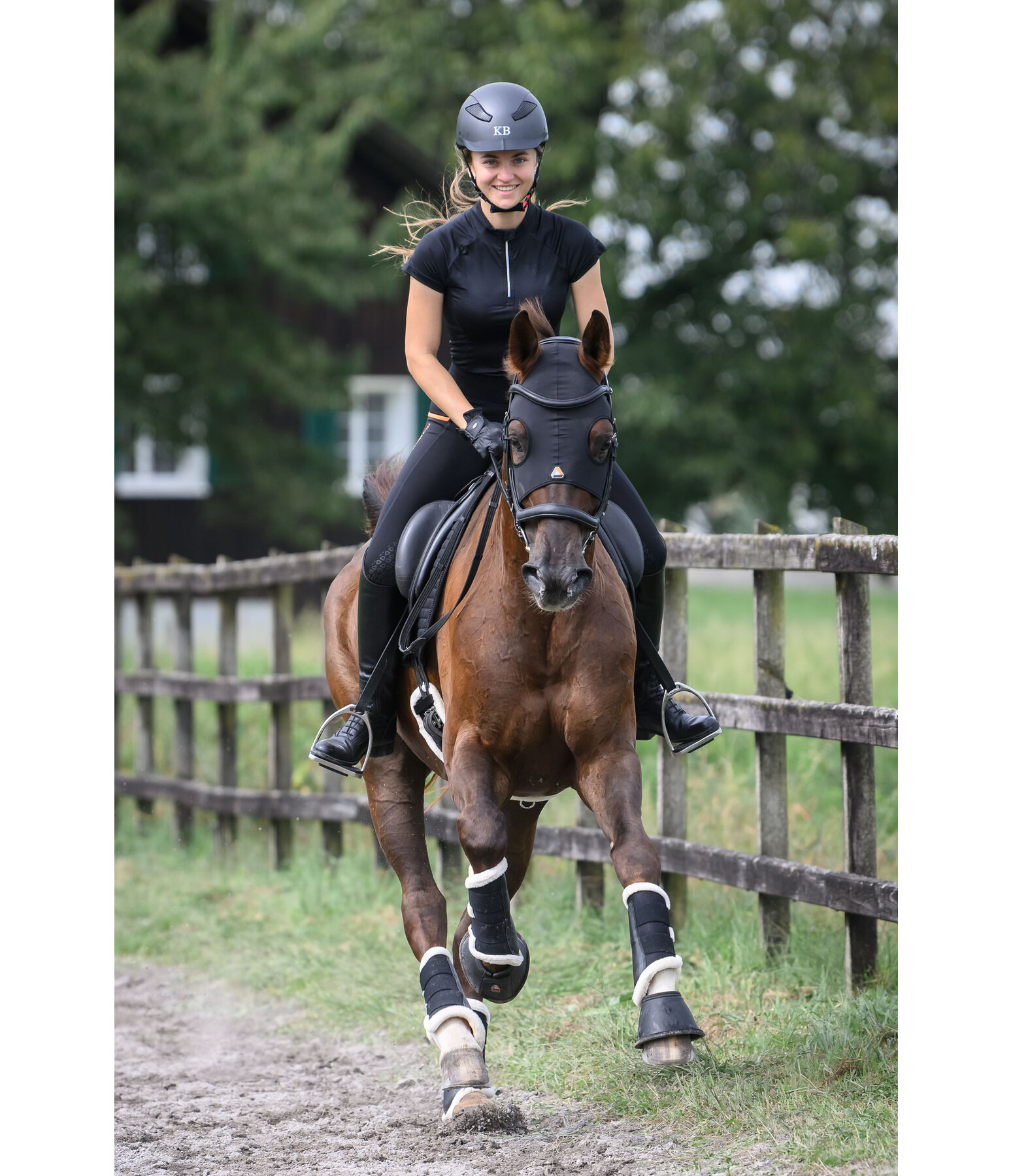 Masque confort pour cheval  Ceramic Rehab Earless