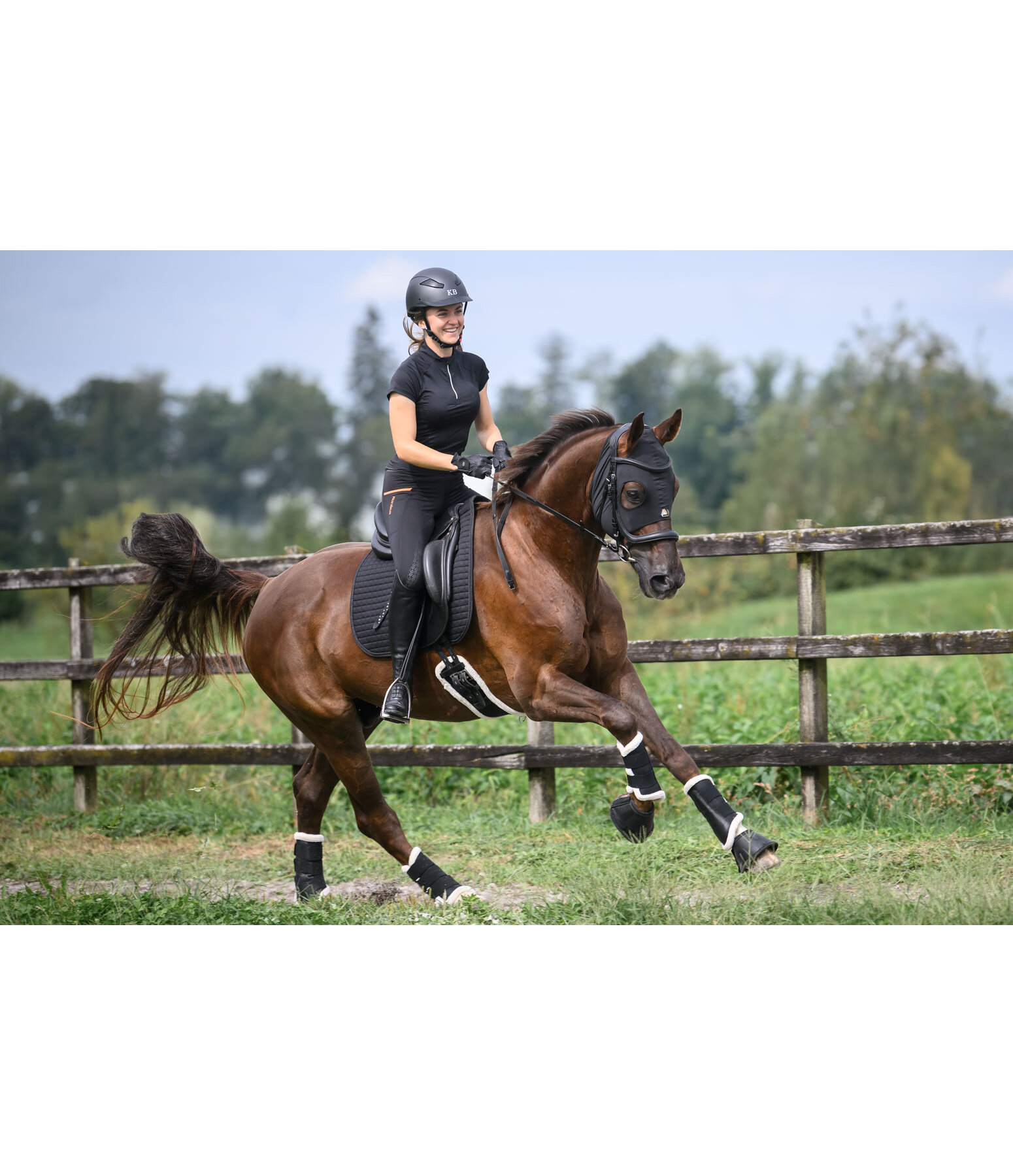 Masque confort pour cheval  Ceramic Rehab Earless