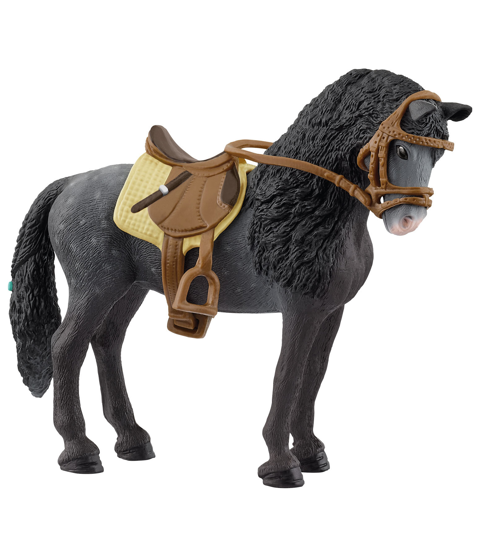 Jument pure race espagnole avec selle et bridon