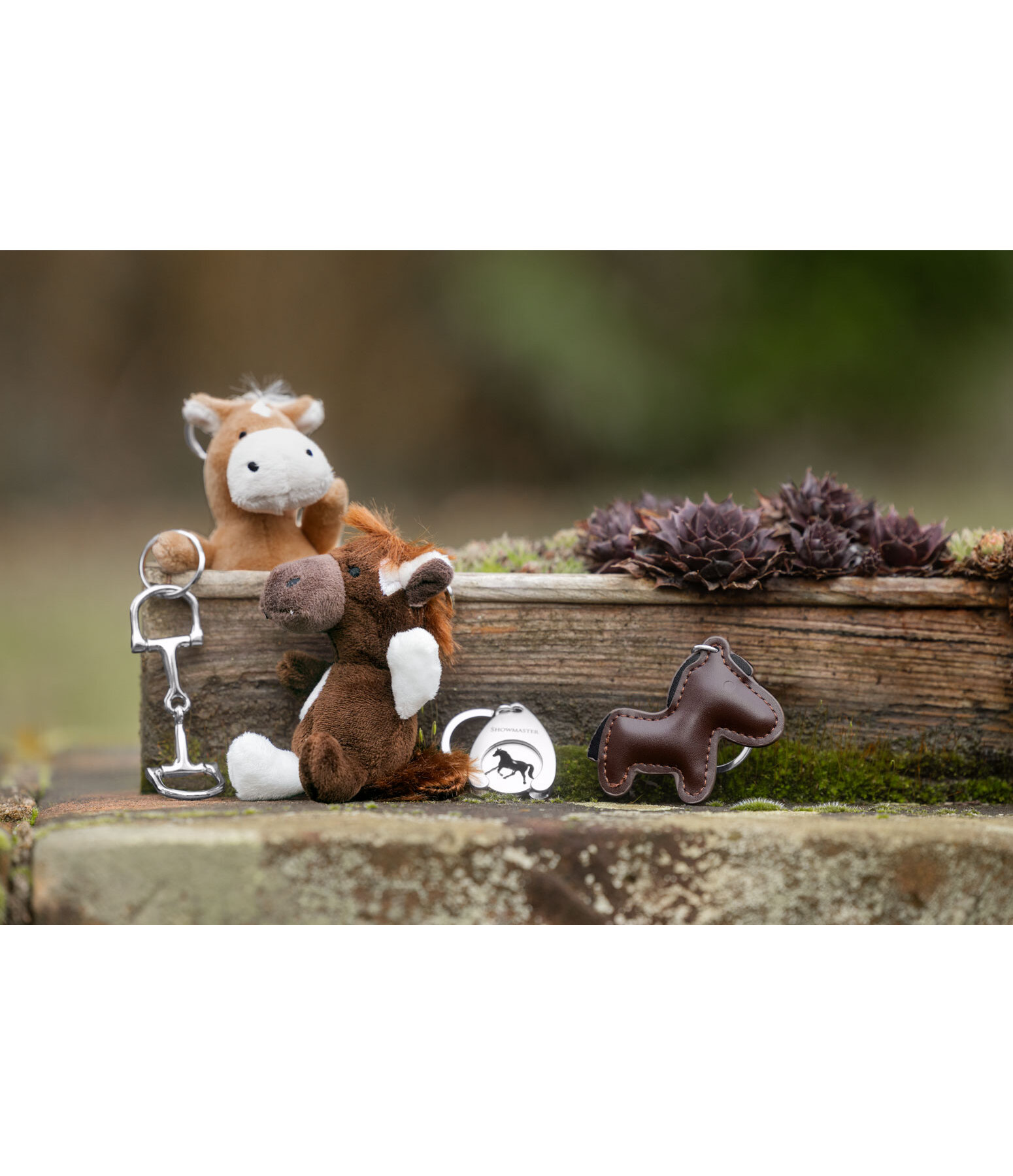 Porte-cl�s cheval en synth�tique