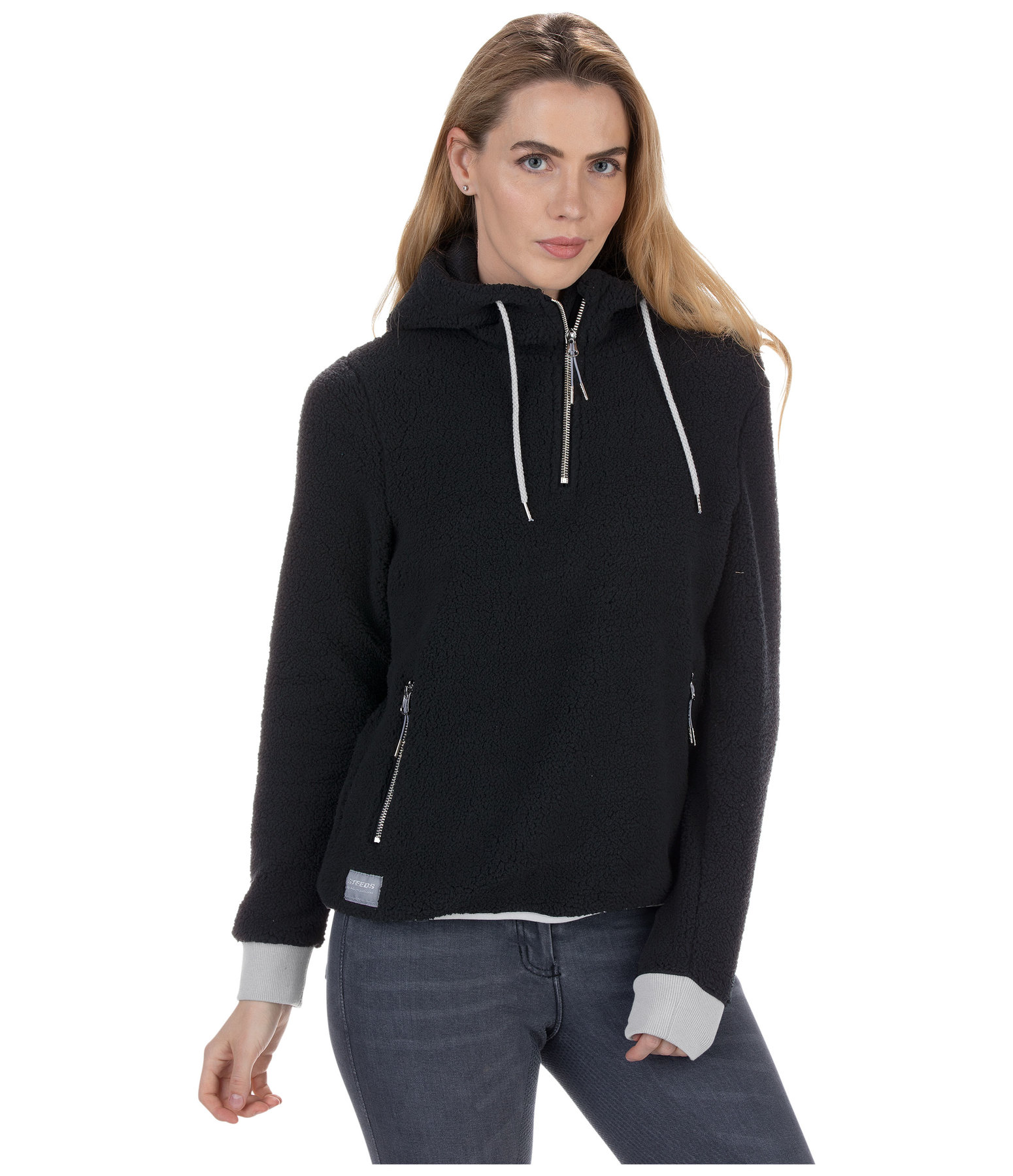 Pull-over en polaire Teddy à capuche Romy