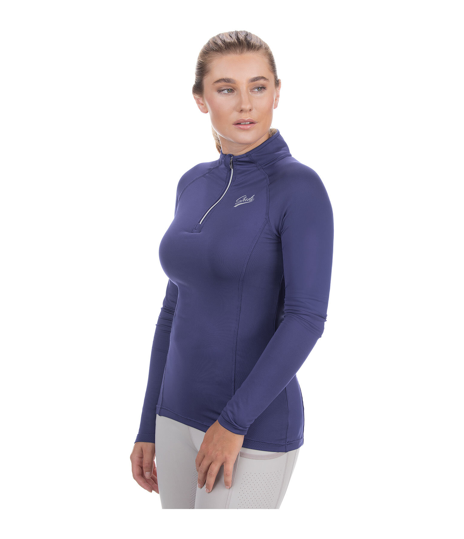 T-shirt technique zipp  manches longues  Lea