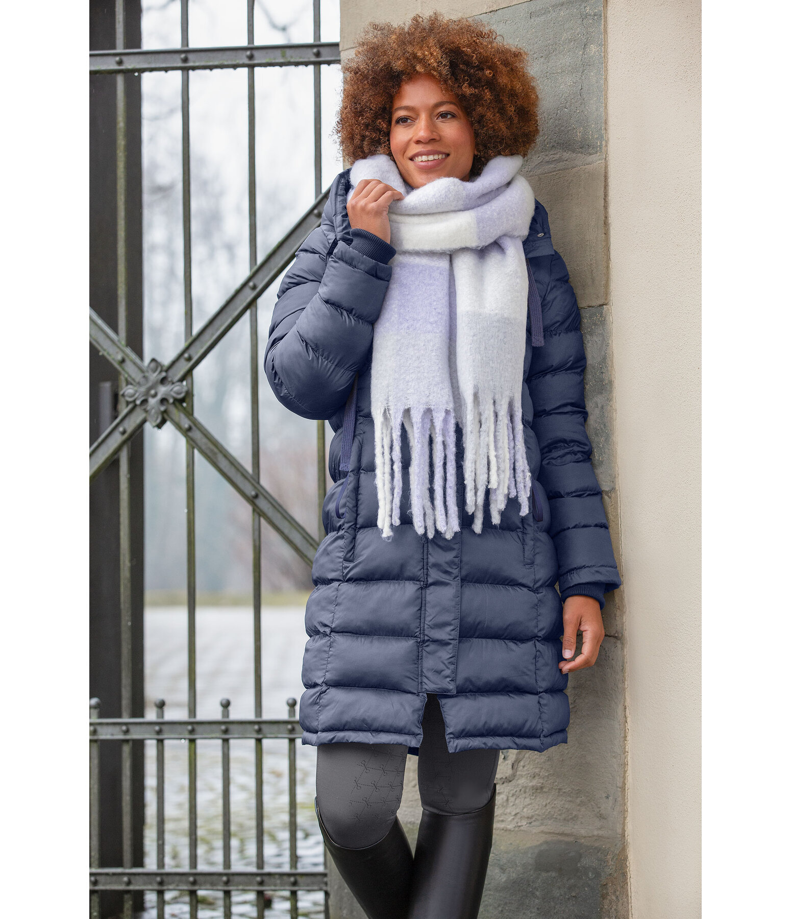 Manteau d'quitation matelass  capuche  Minou