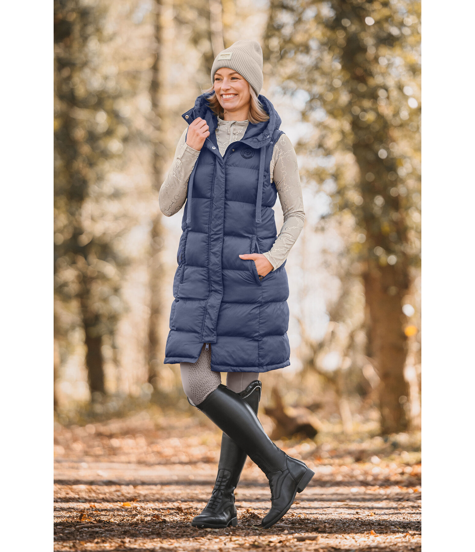 Gilet long  capuche  Clara