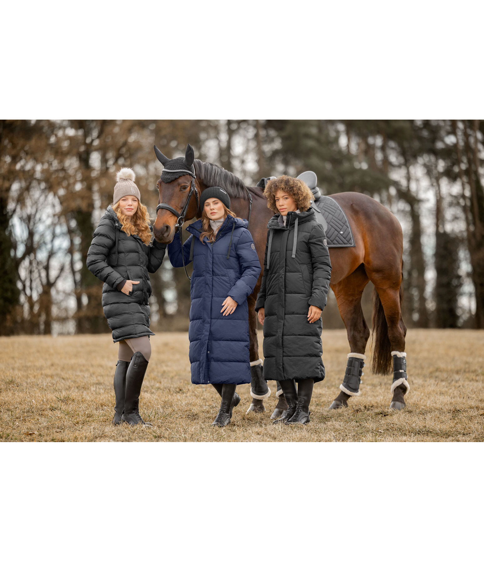 Manteau d'�quitation matelass� � capuche   Anne
