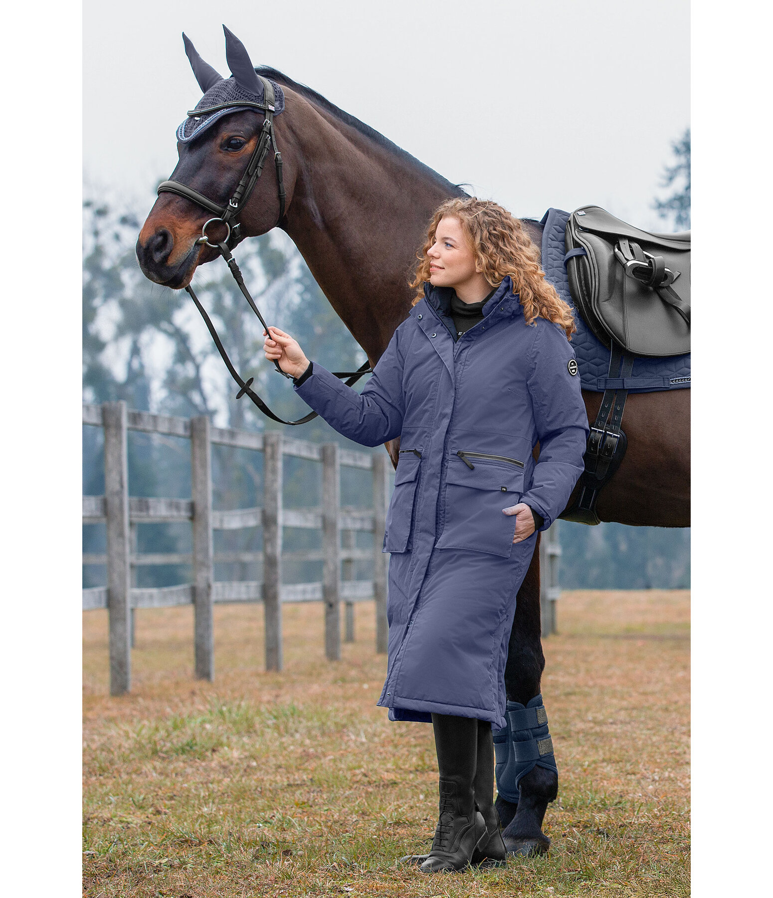 Parka longue  capuche  Claudi