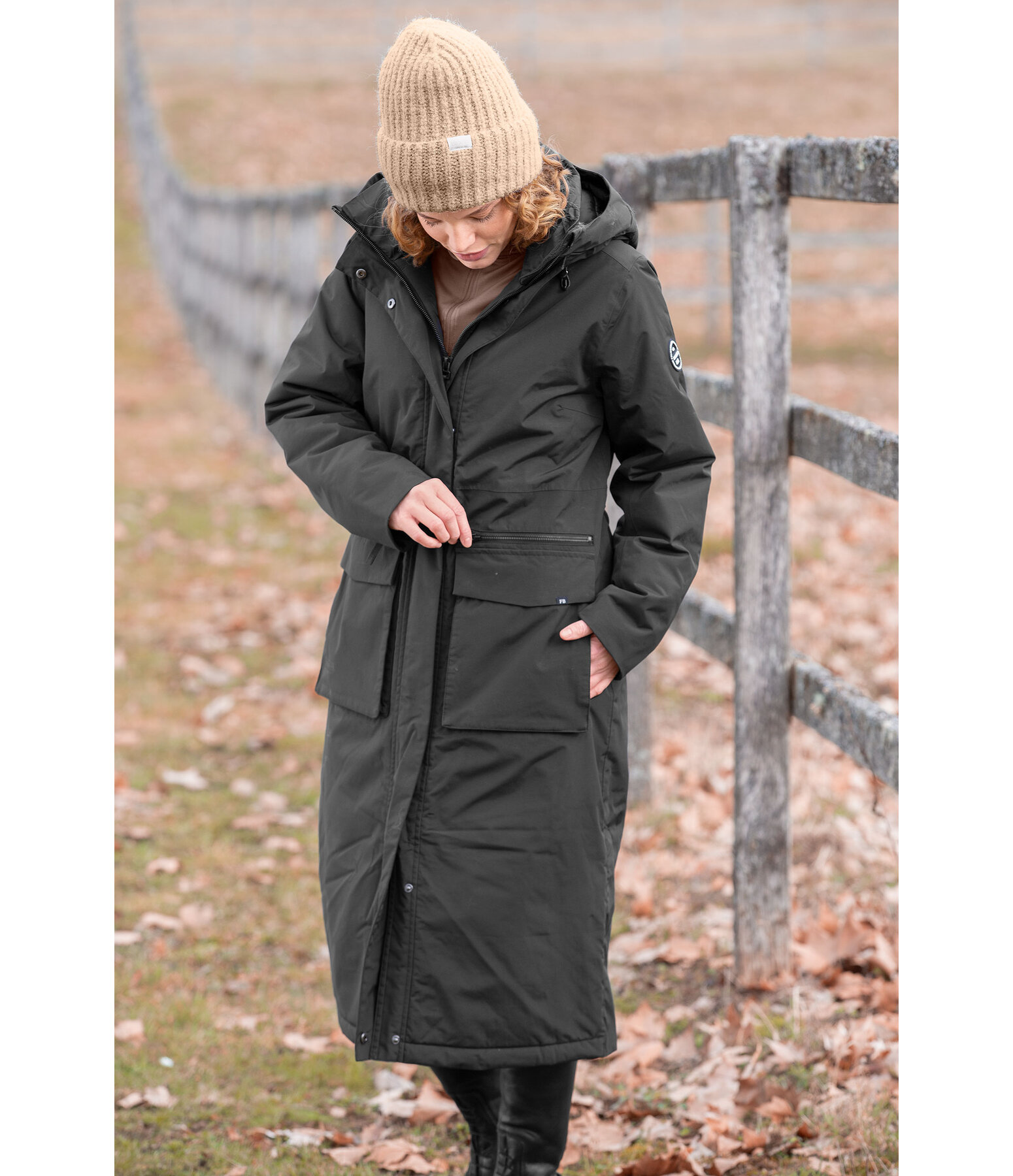 Parka longue  capuche  Claudi