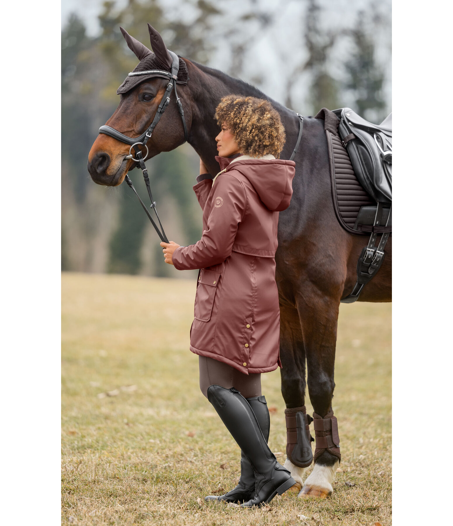 Manteau de pluie avec doublure en fourrure Teddy  Paris