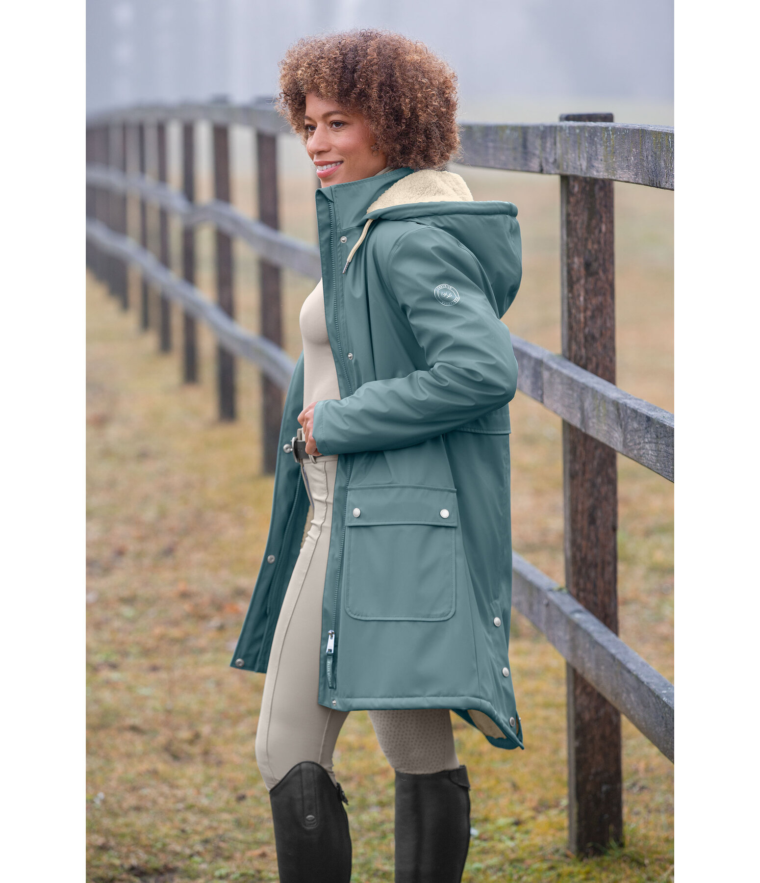 Manteau de pluie avec doublure en fourrure Teddy  Paris