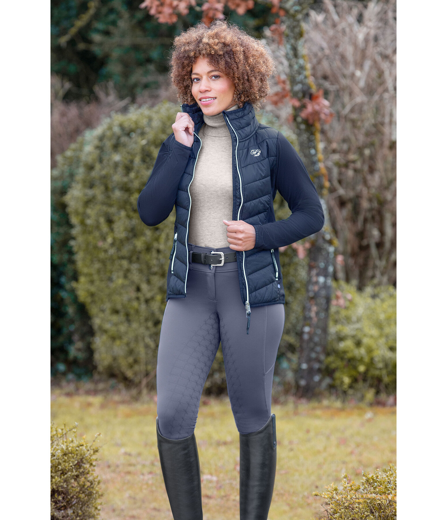 Veste d'quitation bi-matire  Amelia