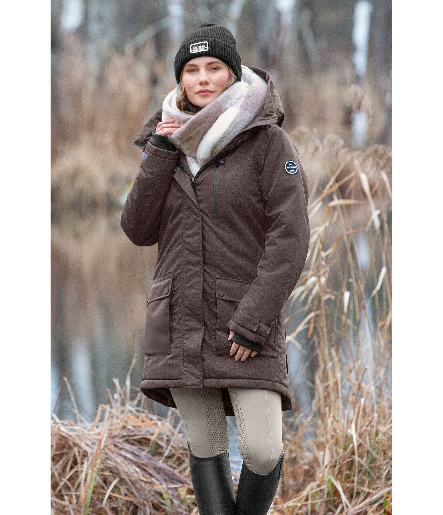 Parka d'quitation technique  capuche  Anouk