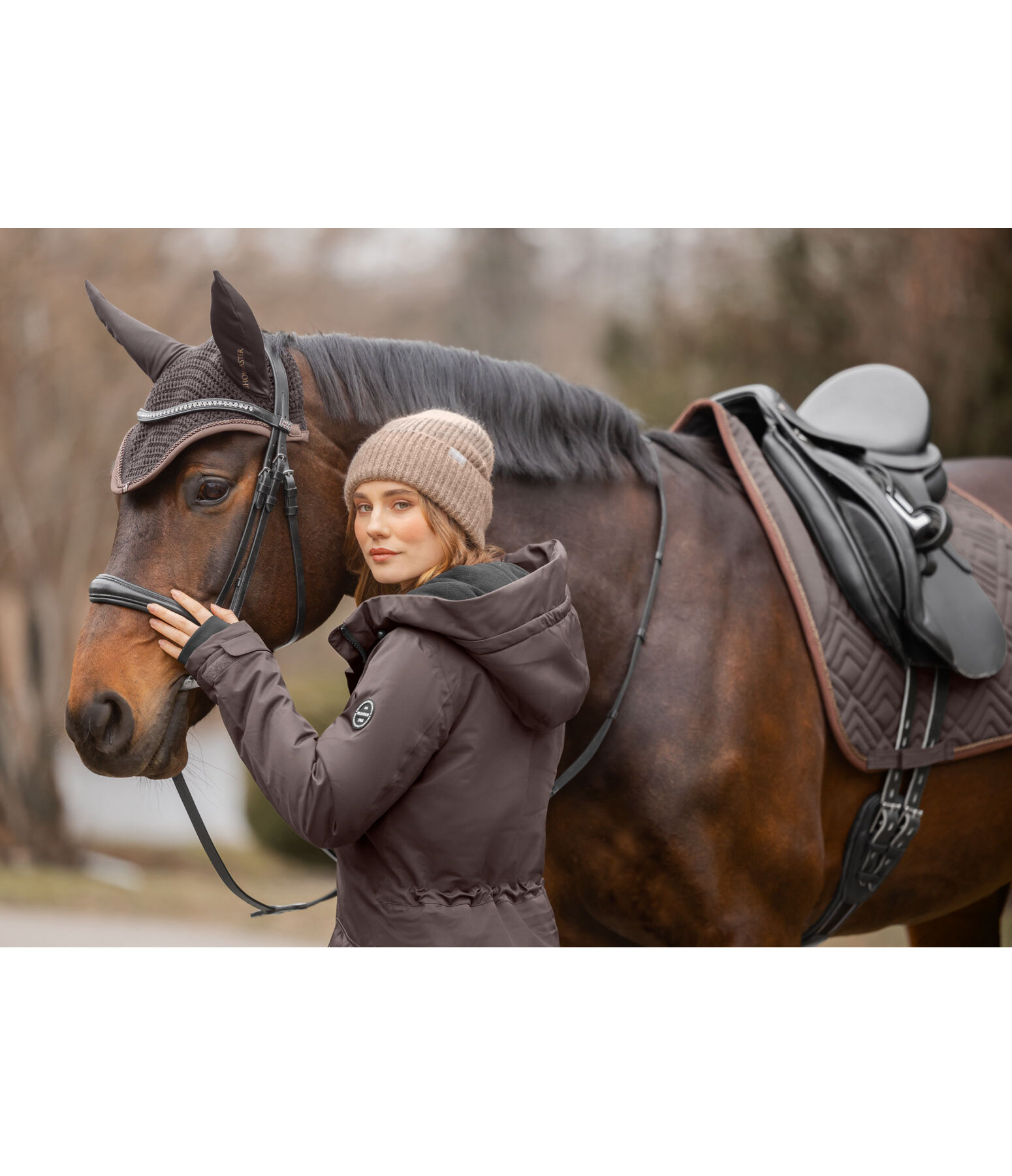 Parka d'�quitation technique � capuche  Anouk