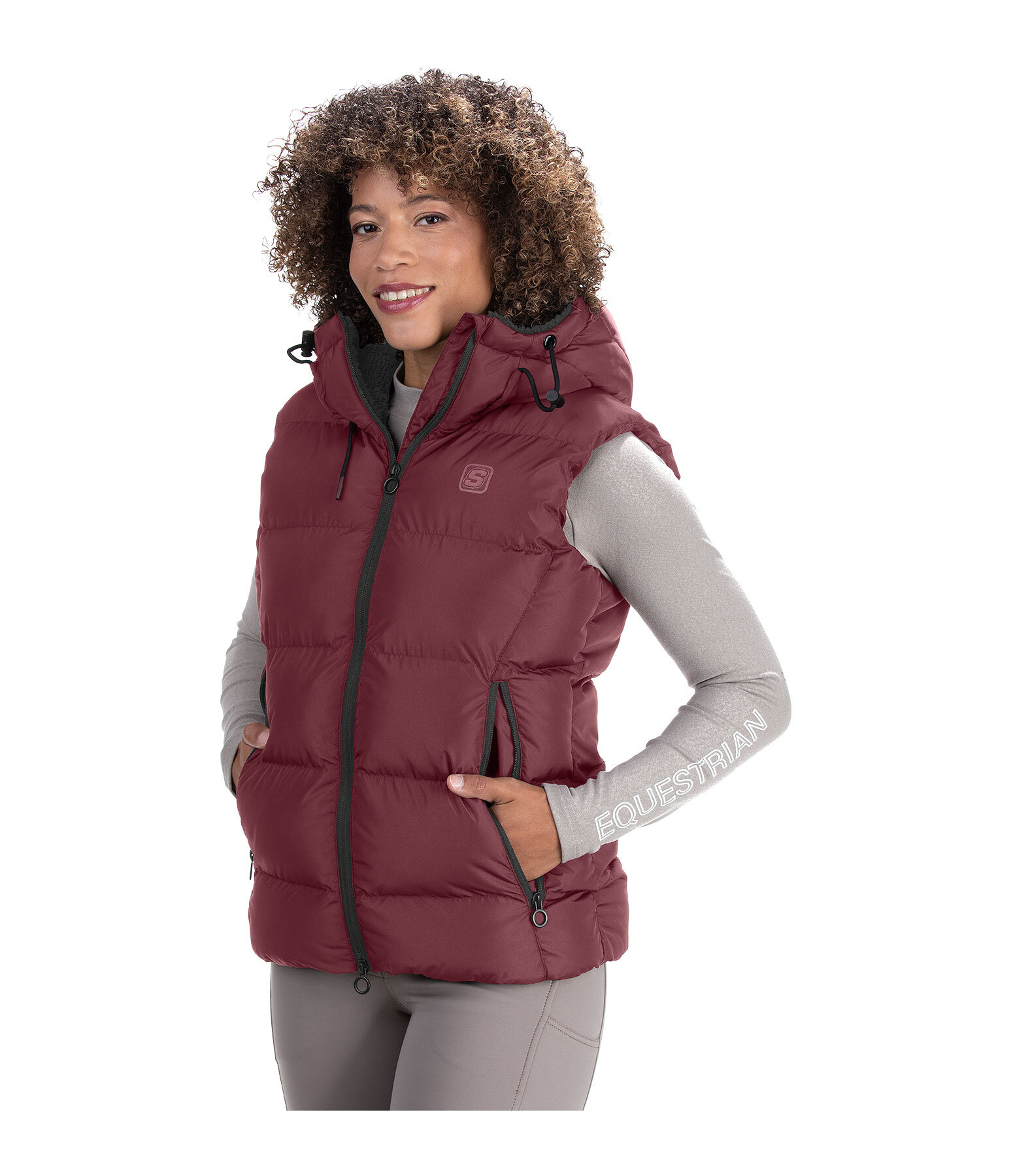 Gilet d'�quitation matelass� � capuche  Mira III