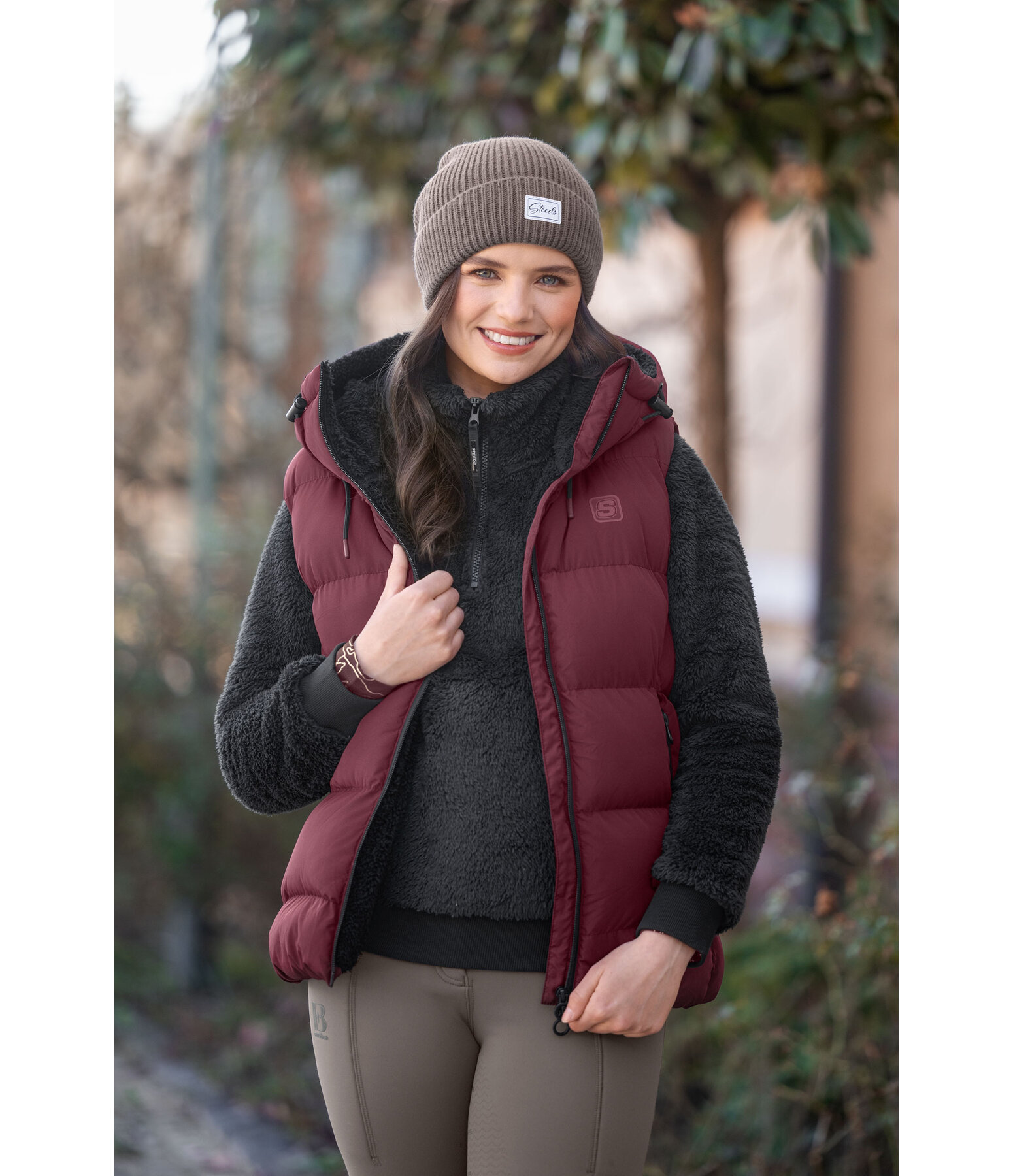 Gilet d'�quitation matelass� � capuche  Mira III