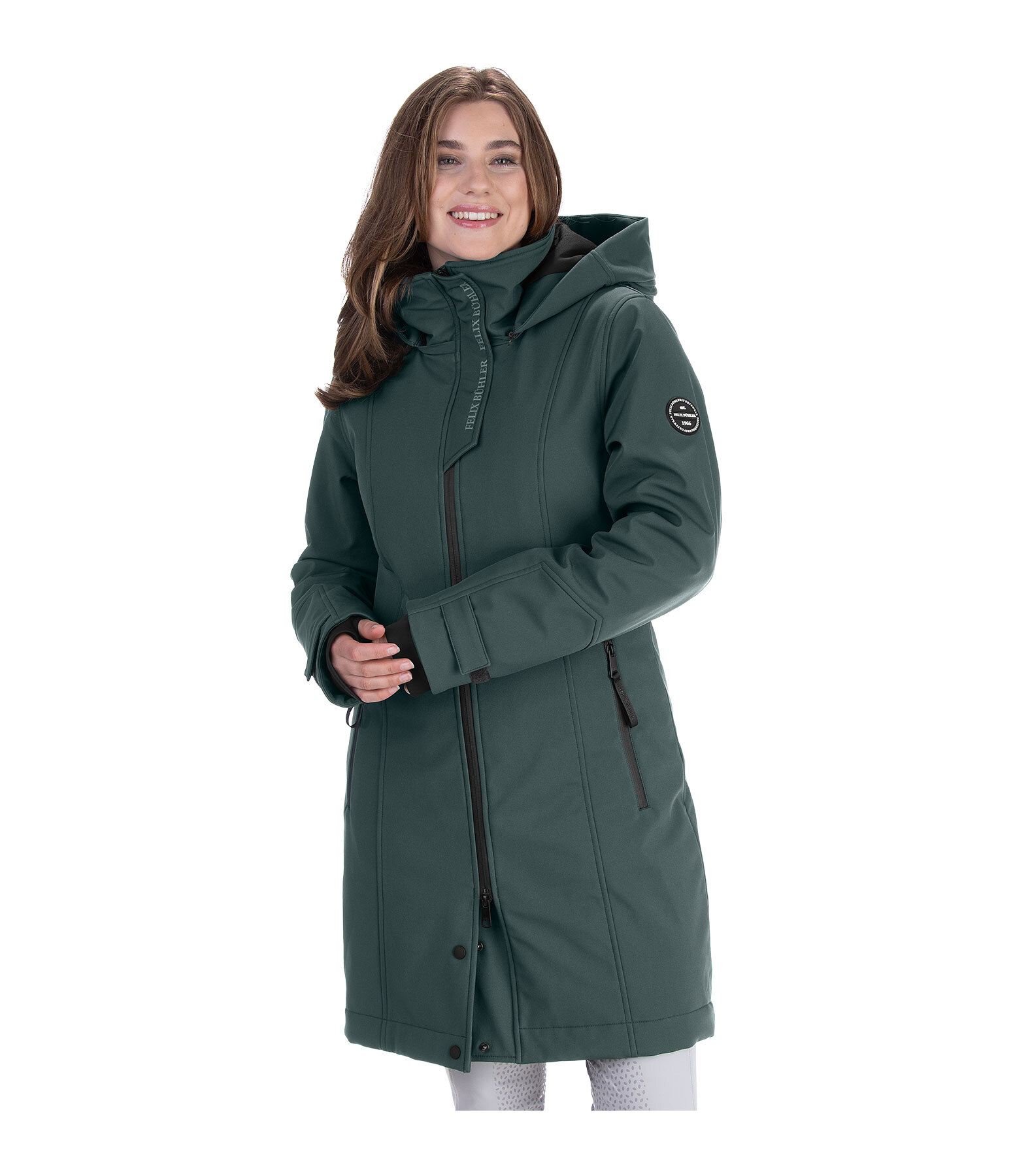 Manteau d'quitation softshell avec capuche  Aurelie