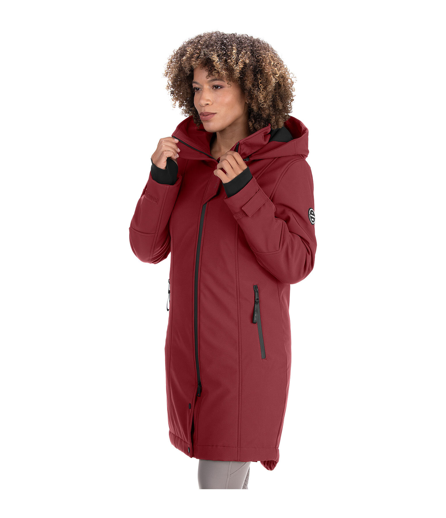 Manteau d'�quitation softshell � capuche  Aurelie