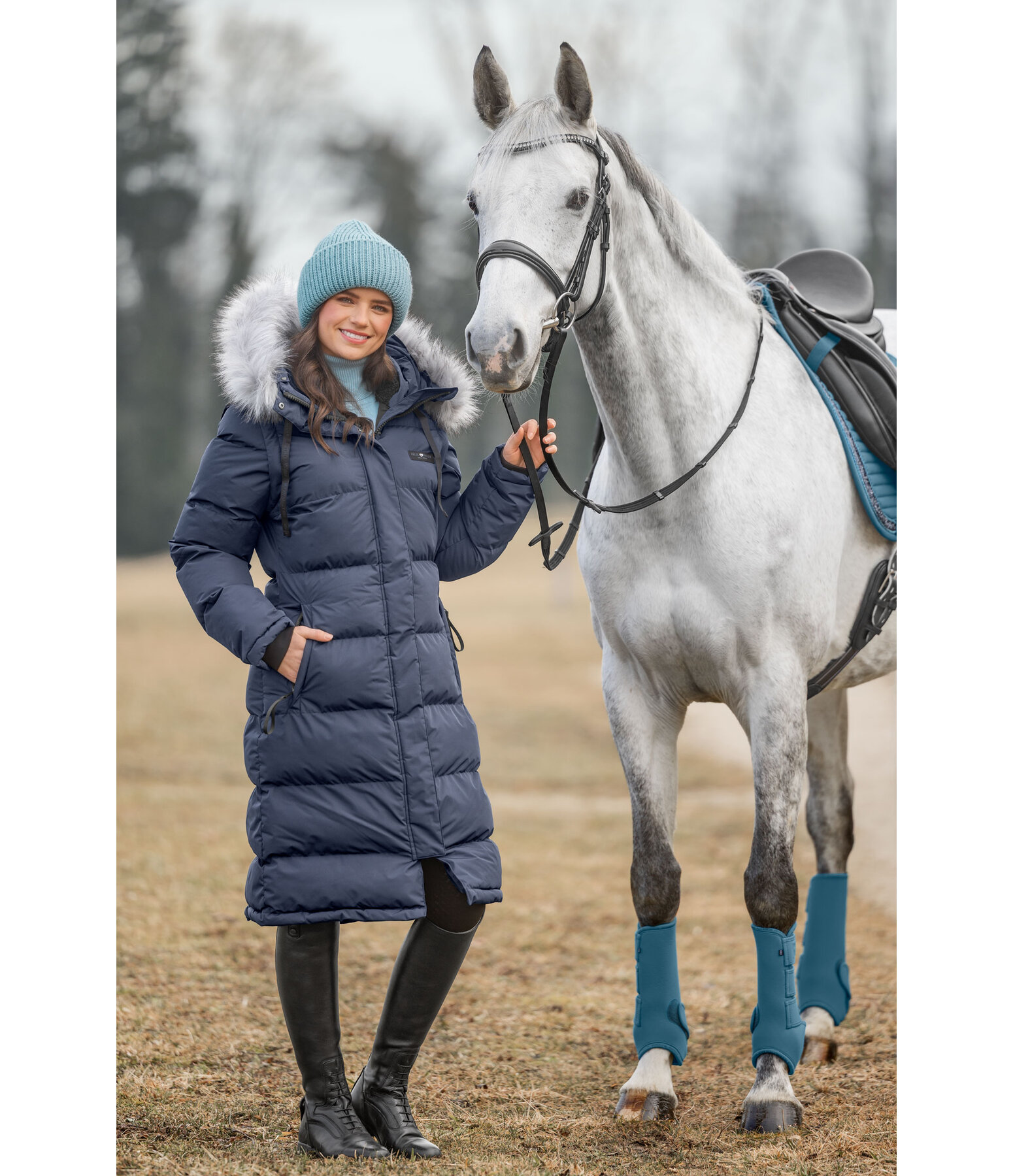 Manteau d'�quitation matelass� 2 en 1  Eleonor