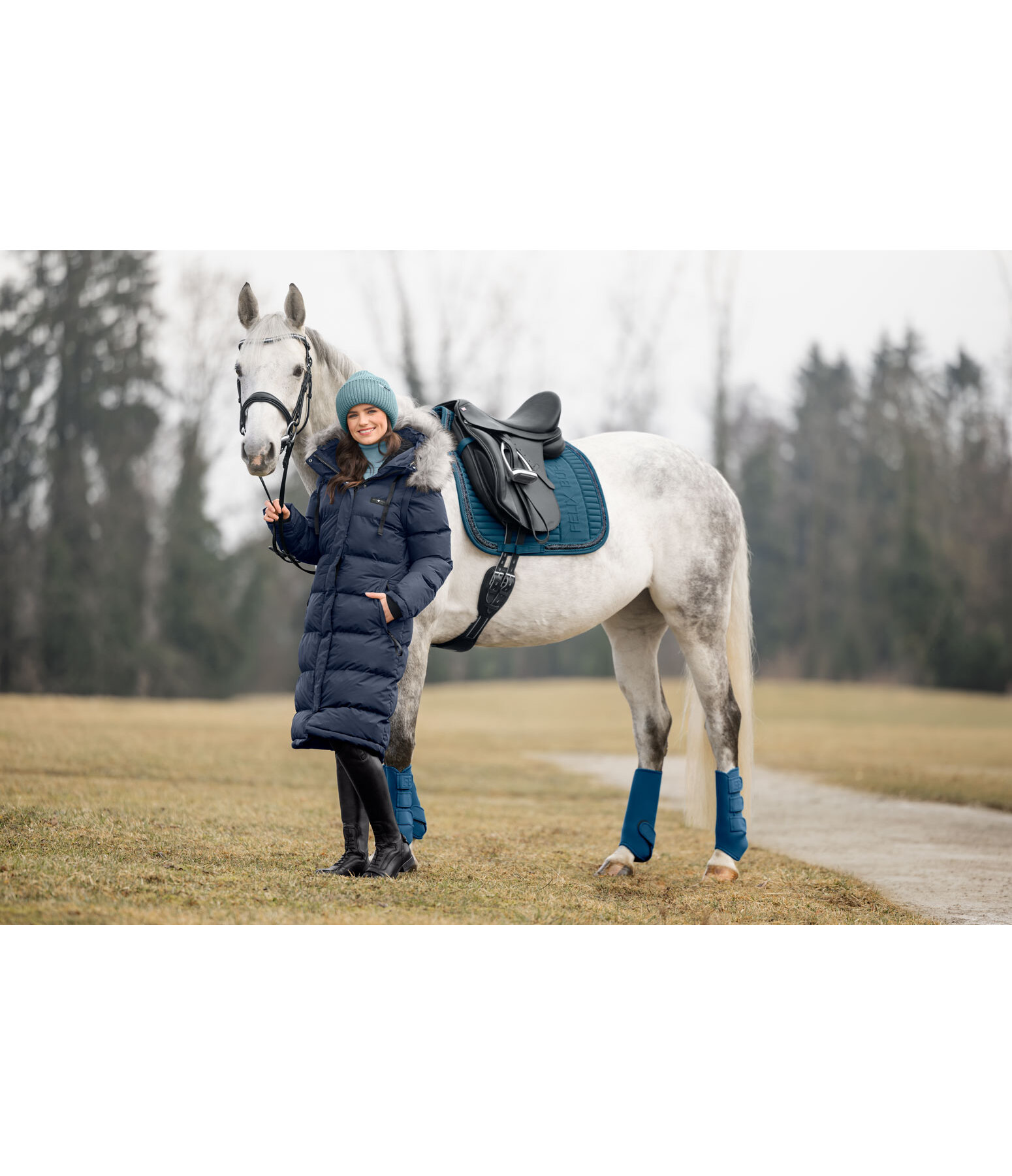 Manteau d'�quitation matelass� 2 en 1  Eleonor