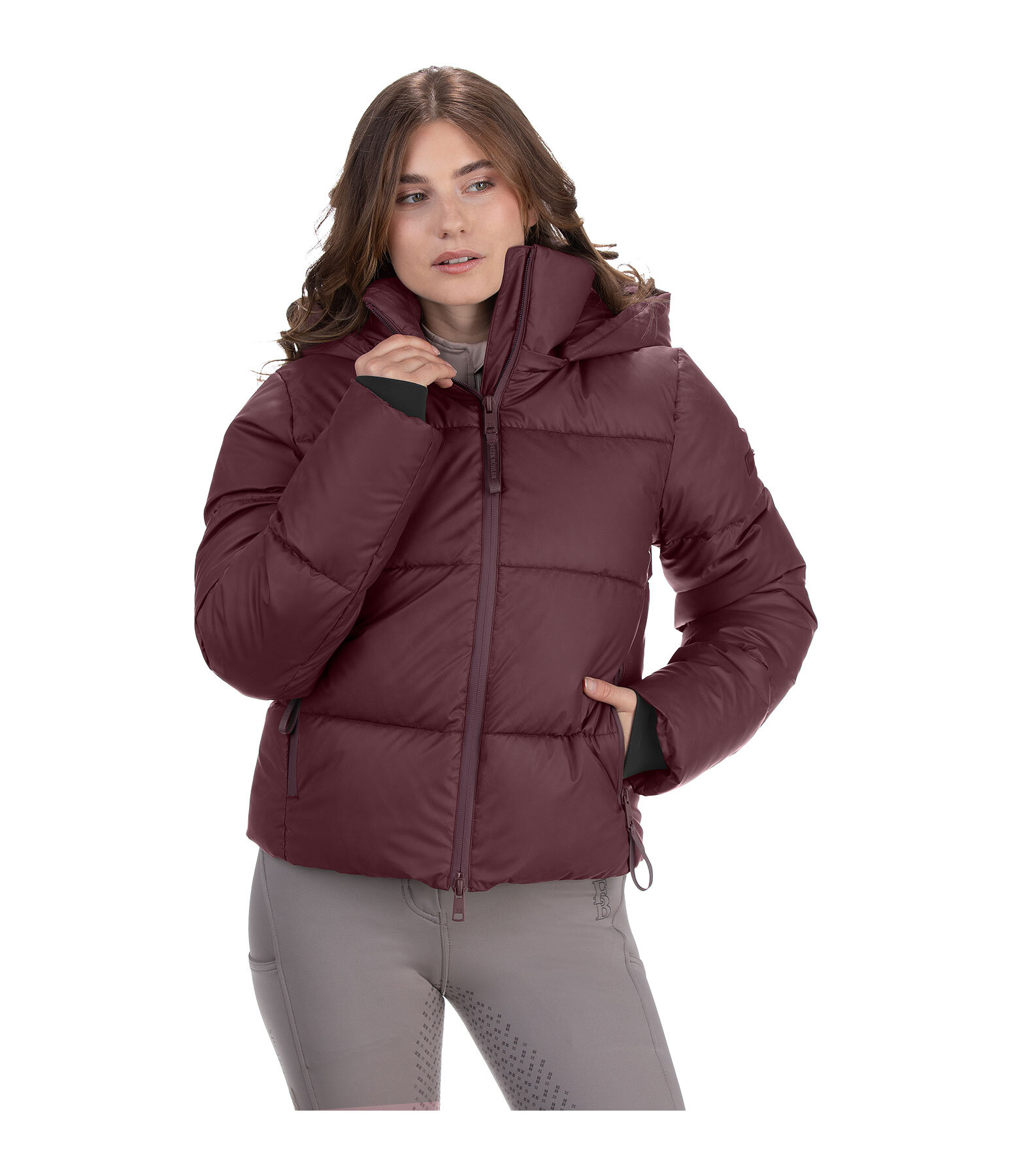 Veste d'�quitation matelass�e � capuche  Corinne