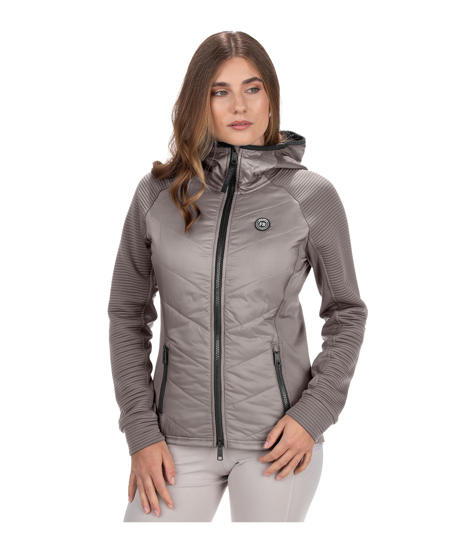 Veste stretch bi-mati�re � capuche  Lene