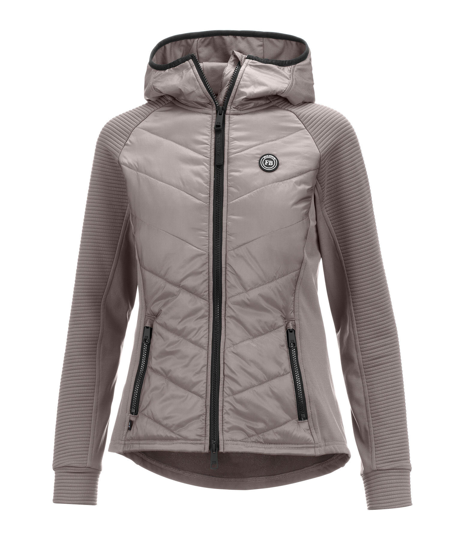 Veste stretch bi-mati�re � capuche  Lene